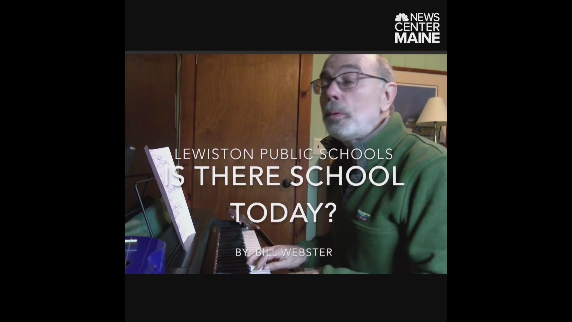 Lewiston superintendent Bill Webster turned into the music man, a real-life one man band Tuesday morning all in an effort to cancel school.