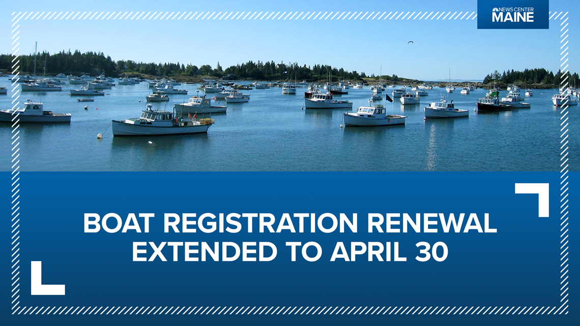 Maine governor extends boating registration renewal period