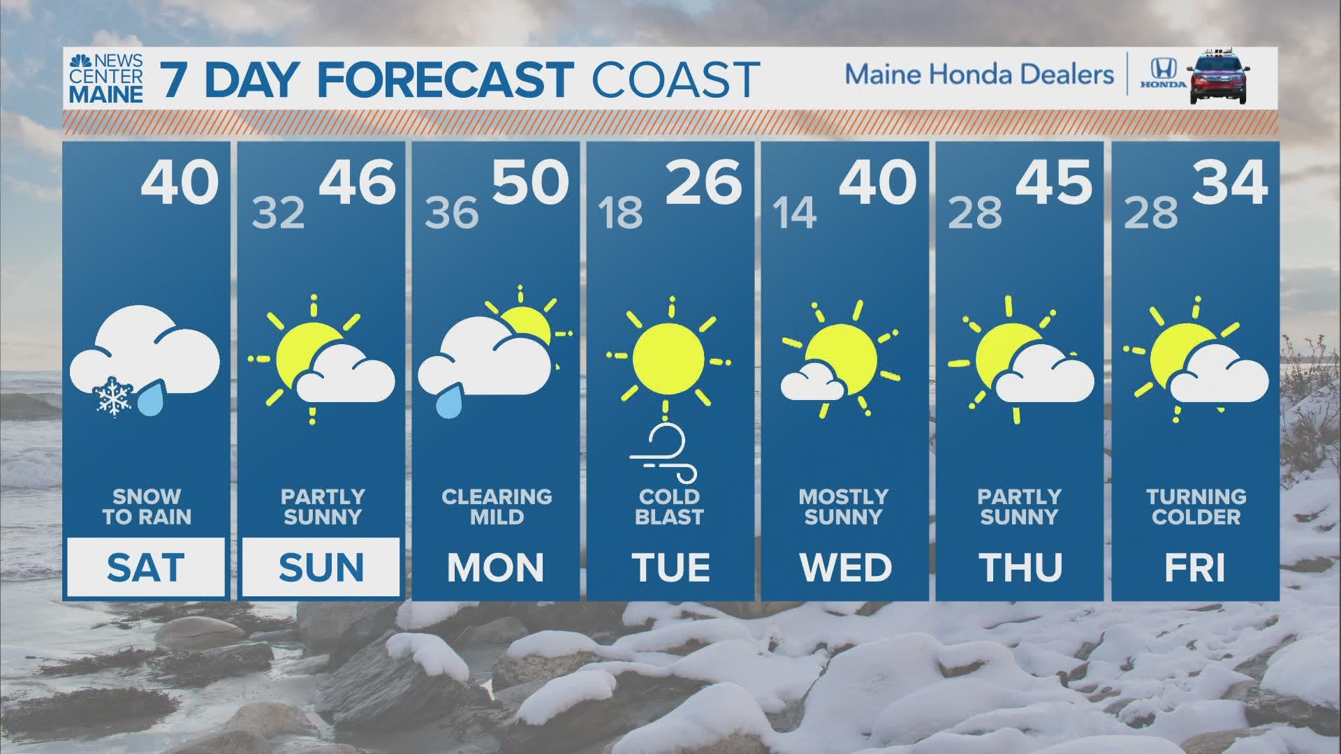 NEWS CENTER Maine Weather Video Forecast Updated 7:00am Saturday, February 27th