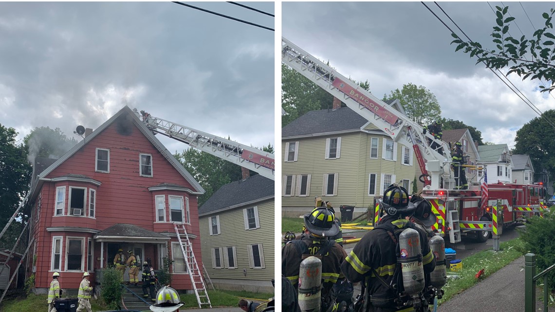 Crews from Orono, Brewer assisting with response to Bangor house fire