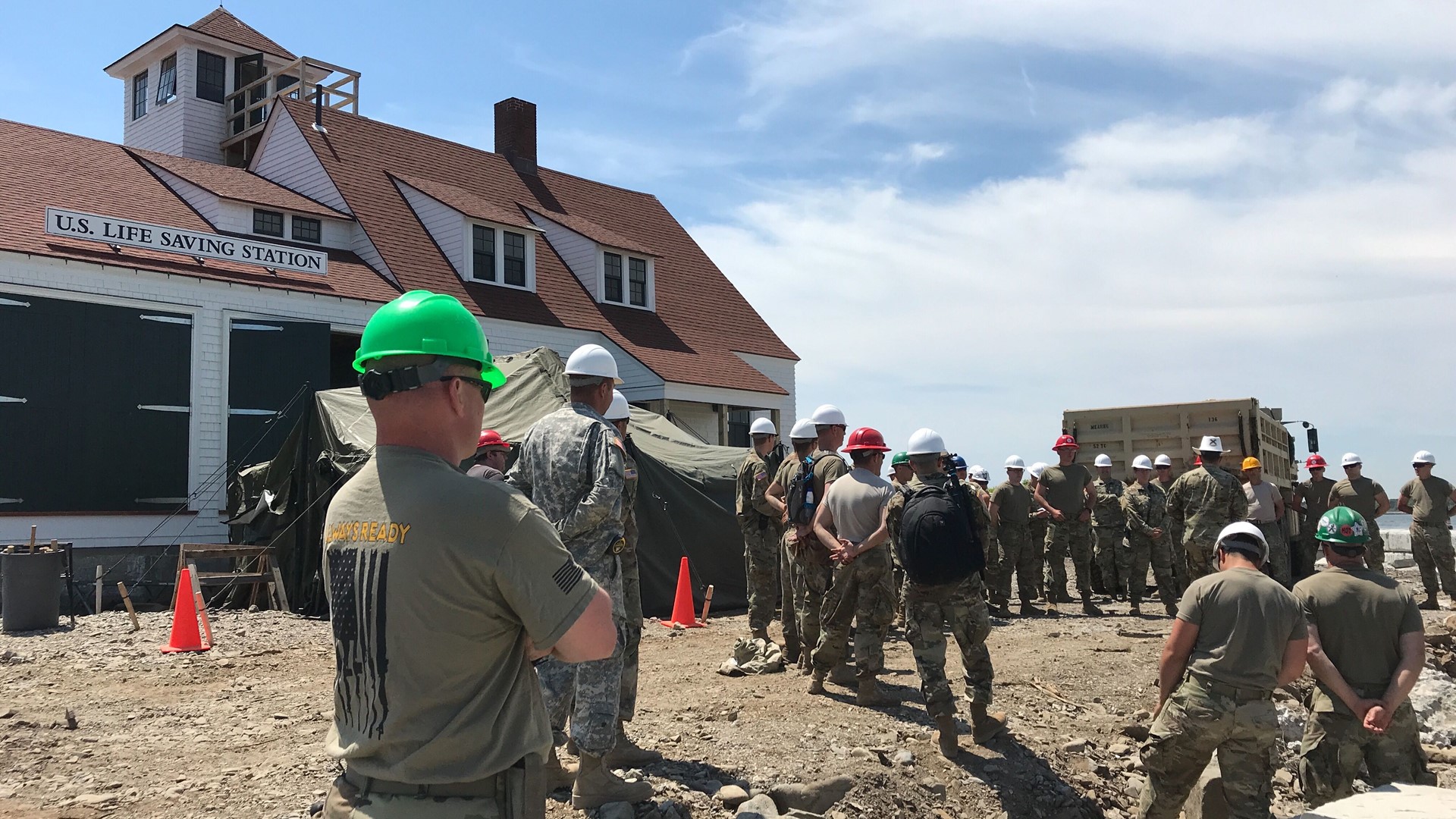 The army behind restoring Wood Island's Life Saving Station