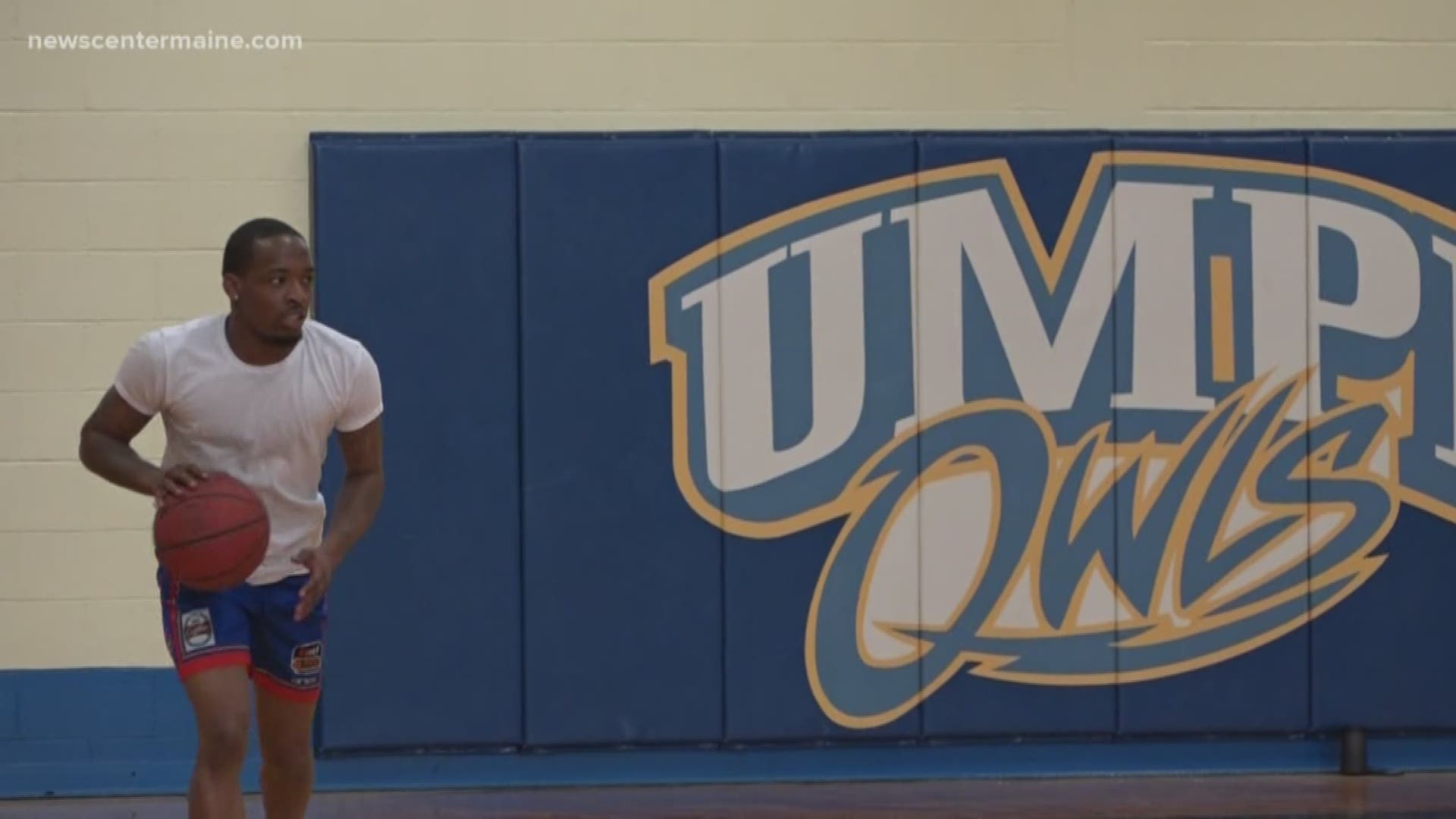 An ex-convict is making a comeback with basketball at UMaine in Presque Isle.