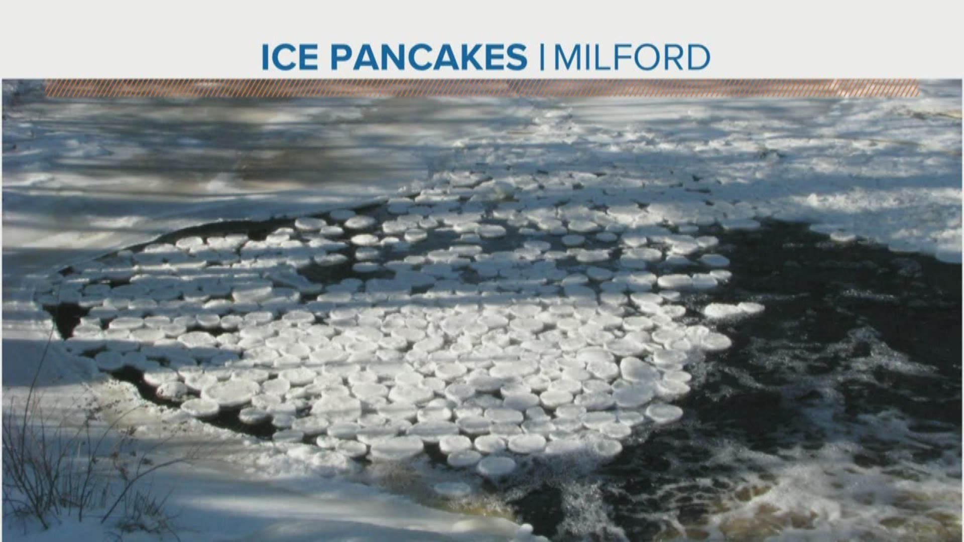 Ice pancakes in Milford