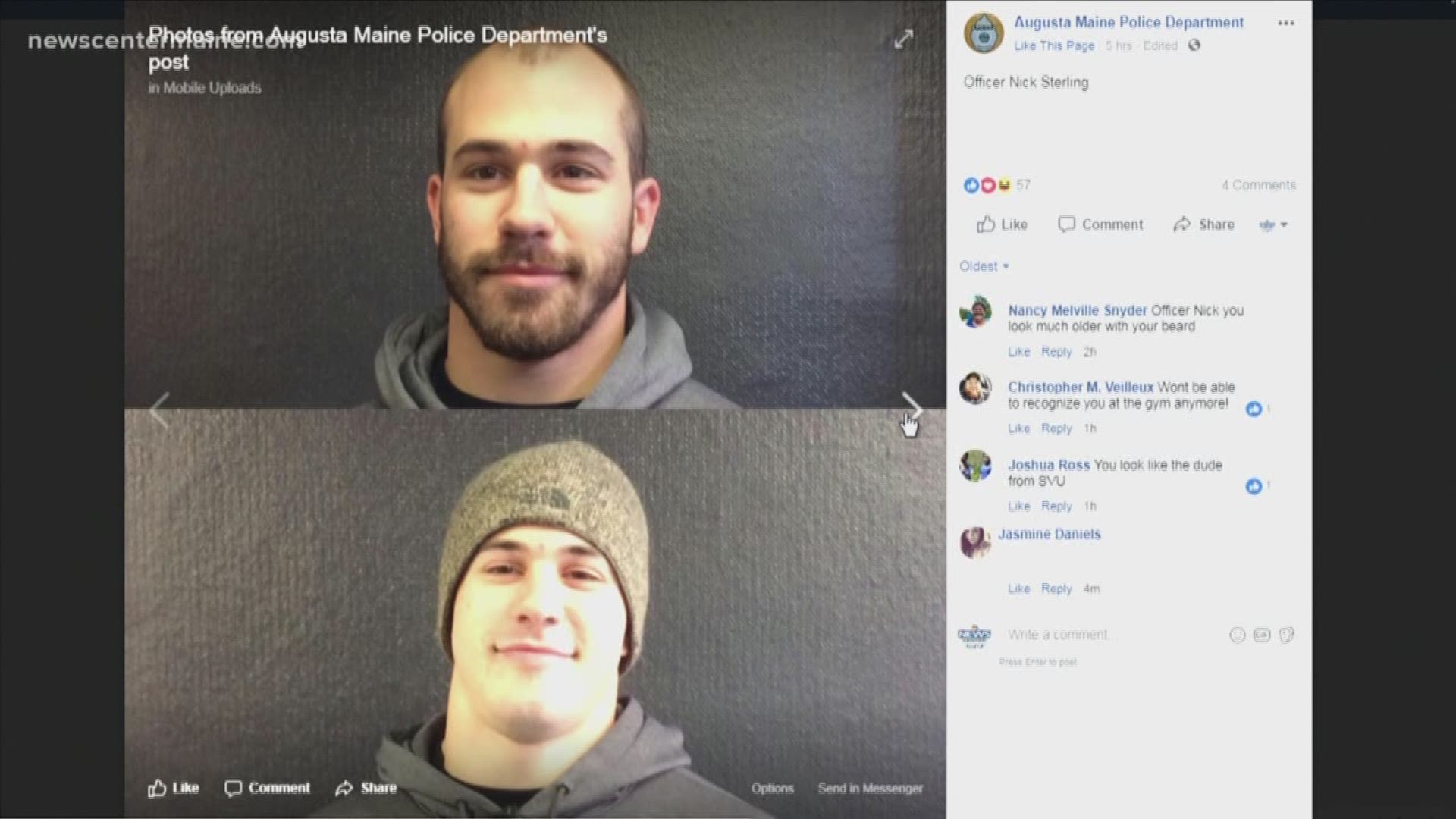 Augusta PD asks which officer has the best beard