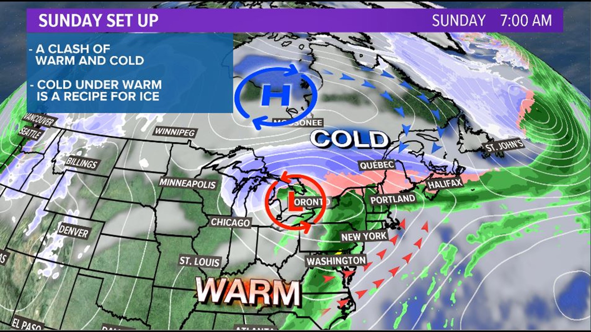 Hot to cold Record warmth Saturday, ice and snow Sunday in Maine