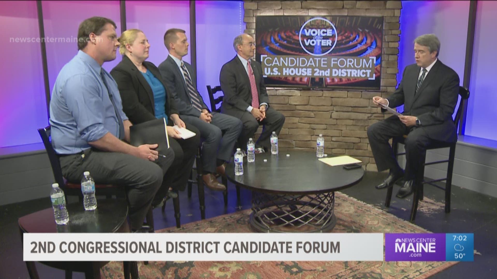 NEWS CENTER Maine's 2nd District Congressional debate with incumbent Rep Bruce Poliquin, Jared Golden, Tiffany Bond and Will Hoar