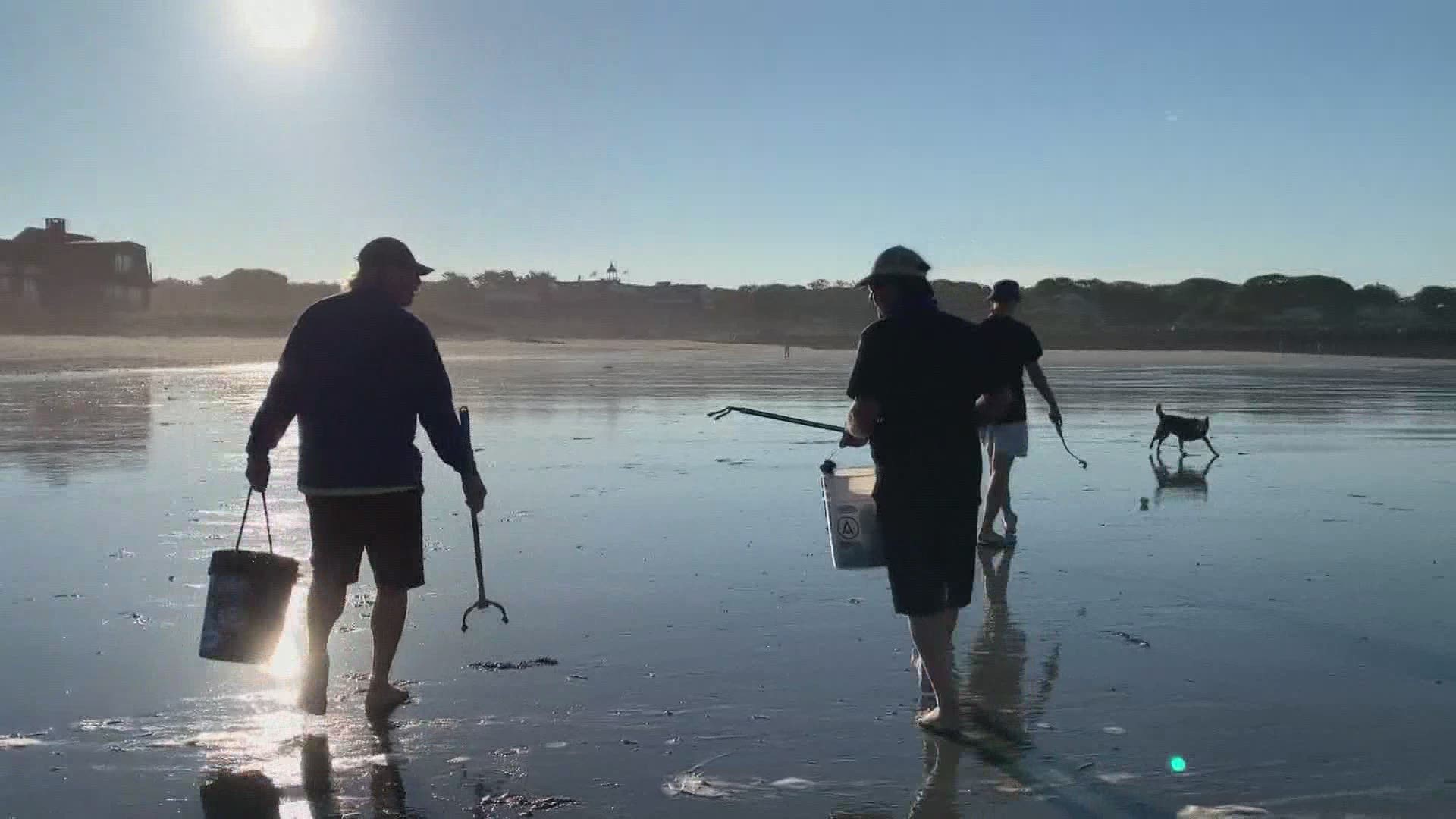 Steve Ross and Dave Ogden want to keep their community clean and safe so every morning at 6 a.m. they walk Gooches Beach in Kennebunk and pick up trash.