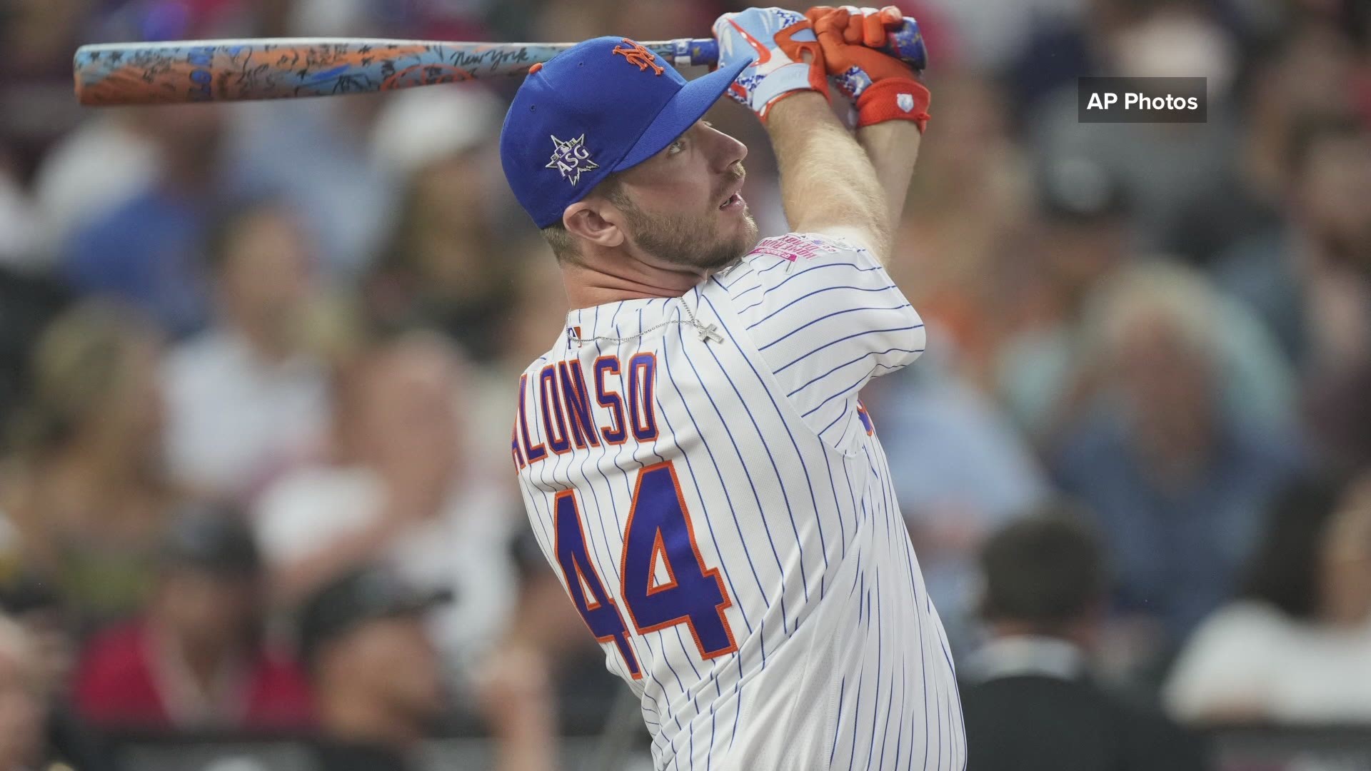 Pete Alonso of the New York Mets won the Major League Baseball Home Run Derby Monday night for the second time in a row.