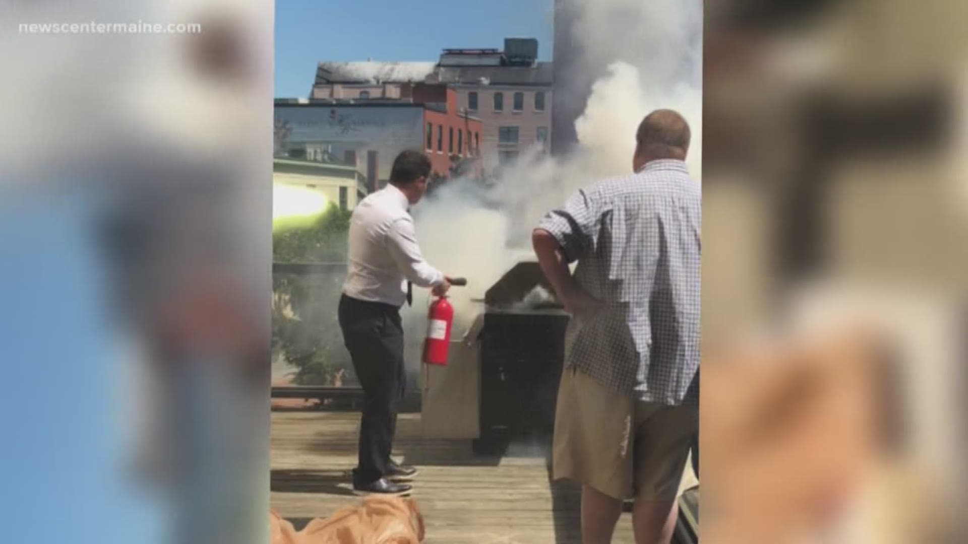 Exclusive: Grill fire at One Congress Square