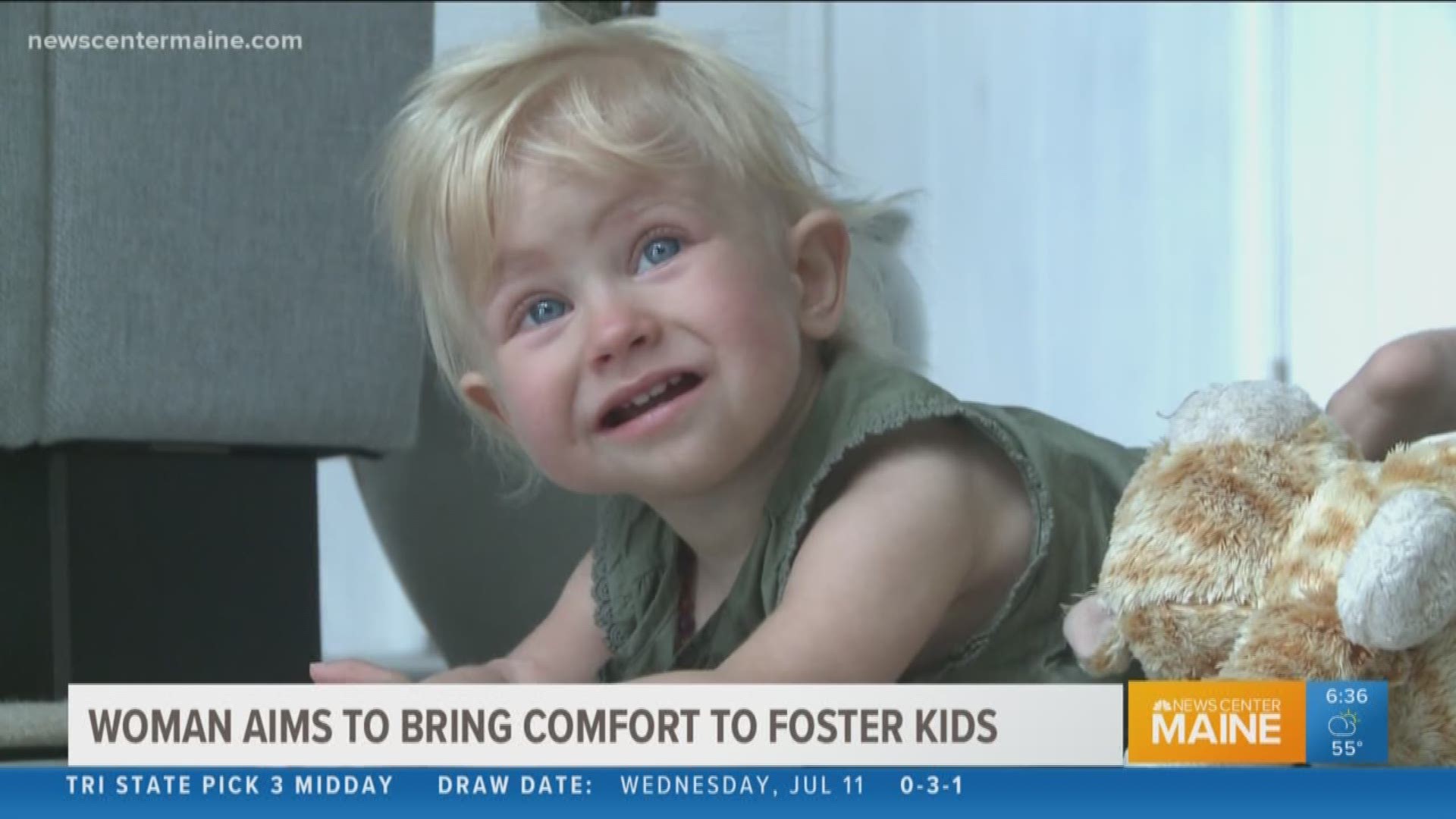 Maine woman offers comfort to foster kids