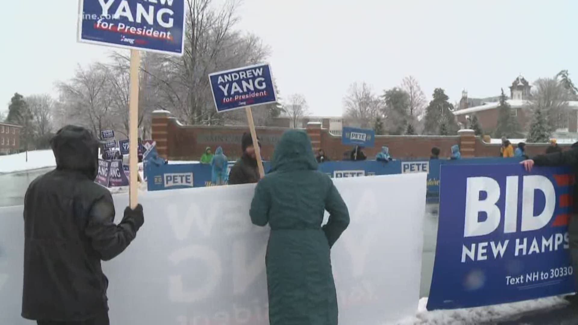Supporters rally for primary candidates