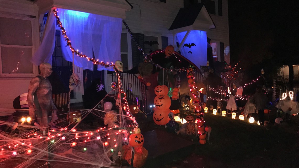 Halloween takes over Elm Street in Bridgton