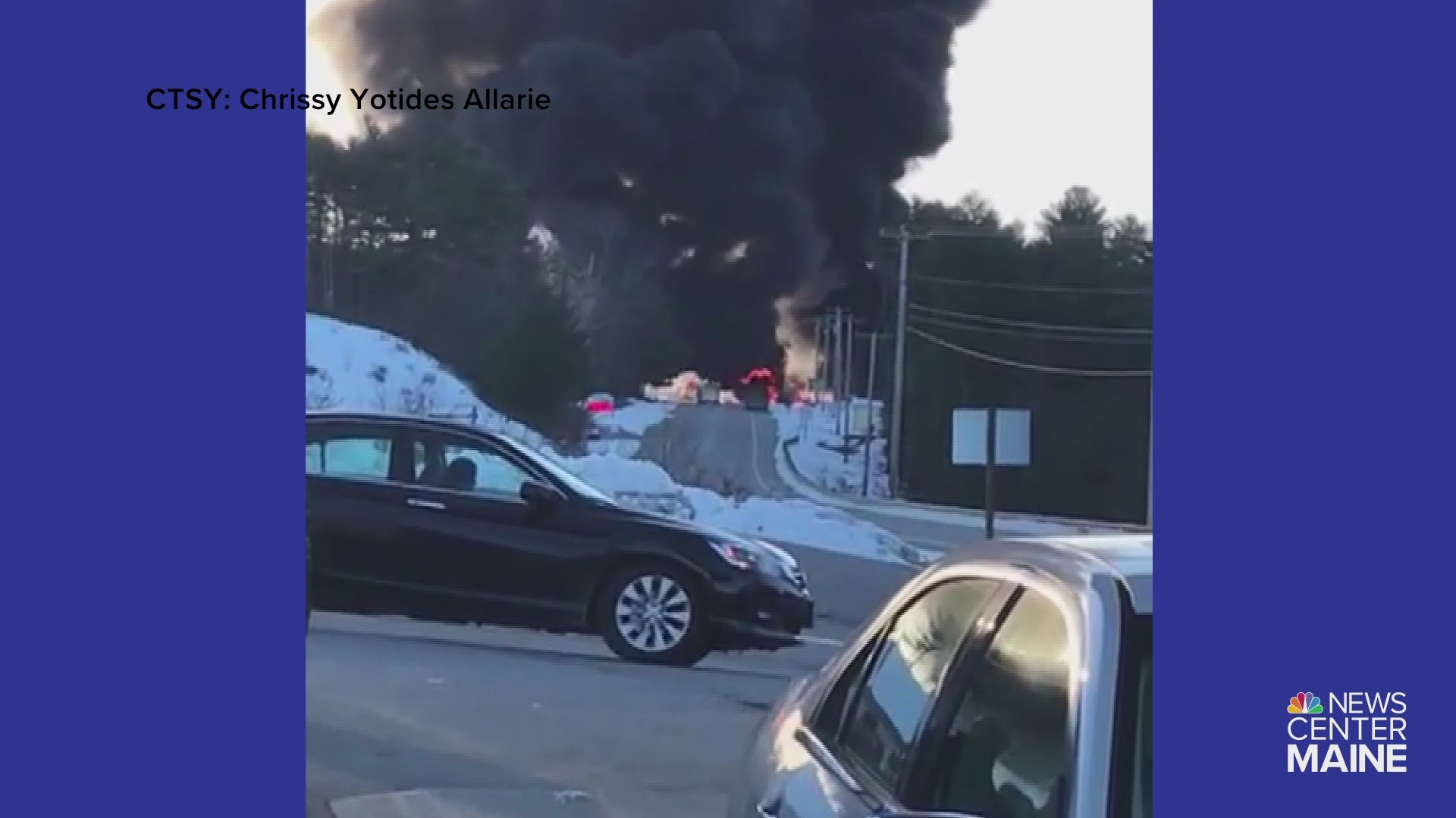 Thousands of gallons of fuel burn following tanker truck crash in