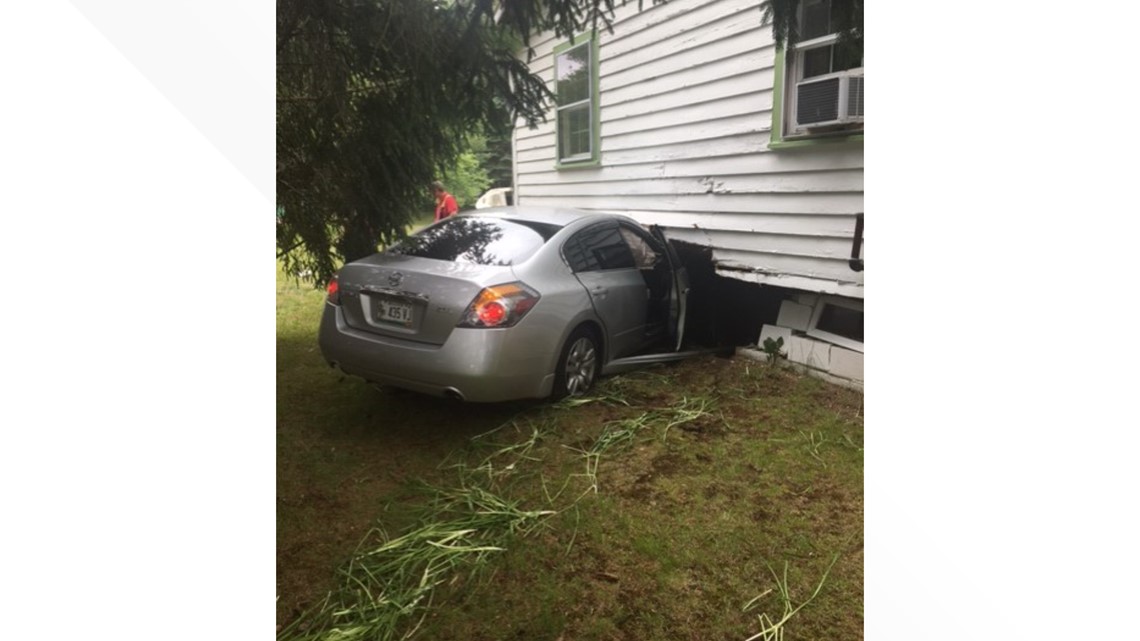 Car crashes into home in Waterboro 'hard enough to compromise the