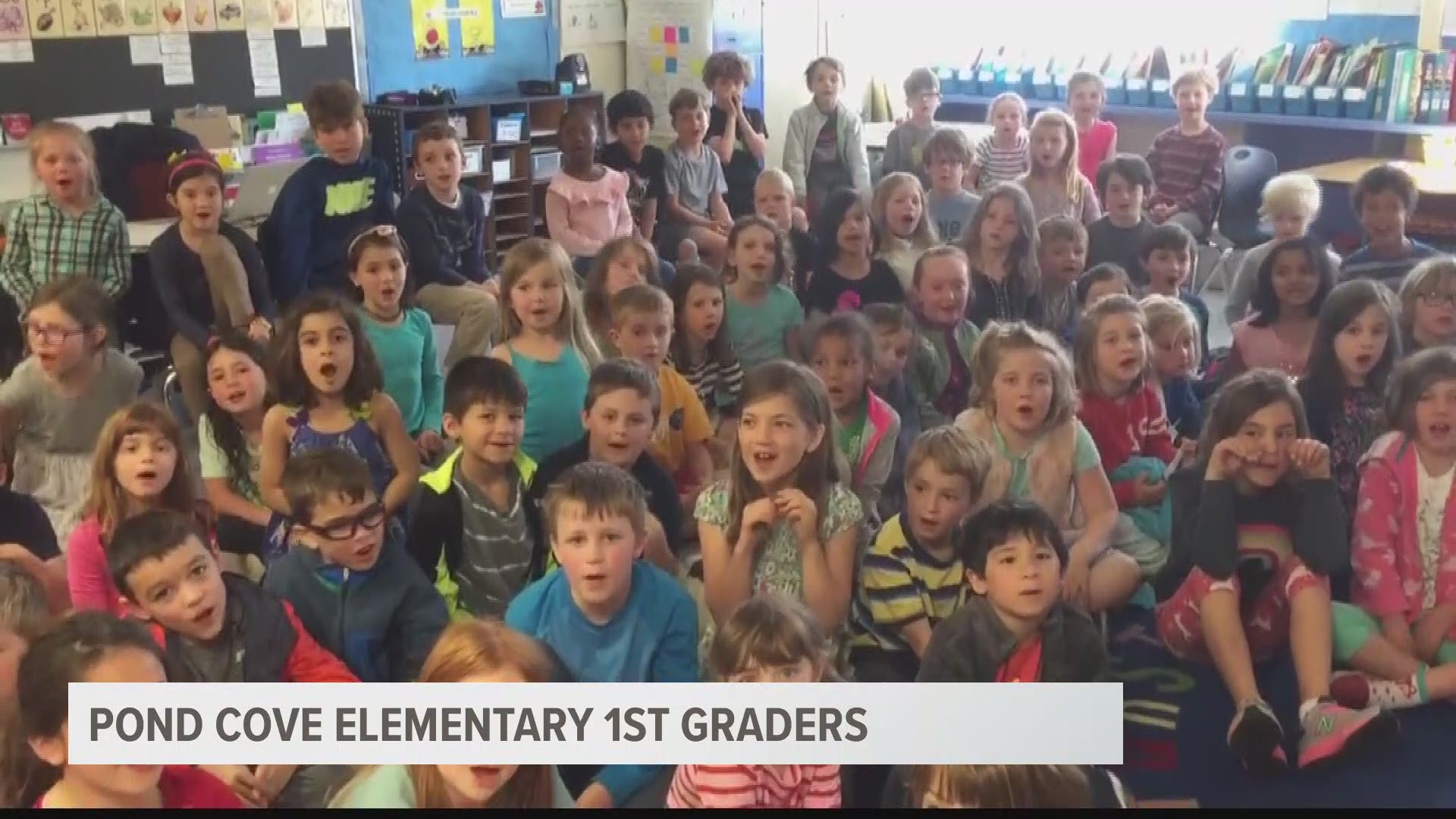 Todd Gutner's baritone was easy to pick out among a room full of sopranos in a video he made with the first grade class at Pond Cove Elementary School in Cape Elizabeth on May 8, 2018