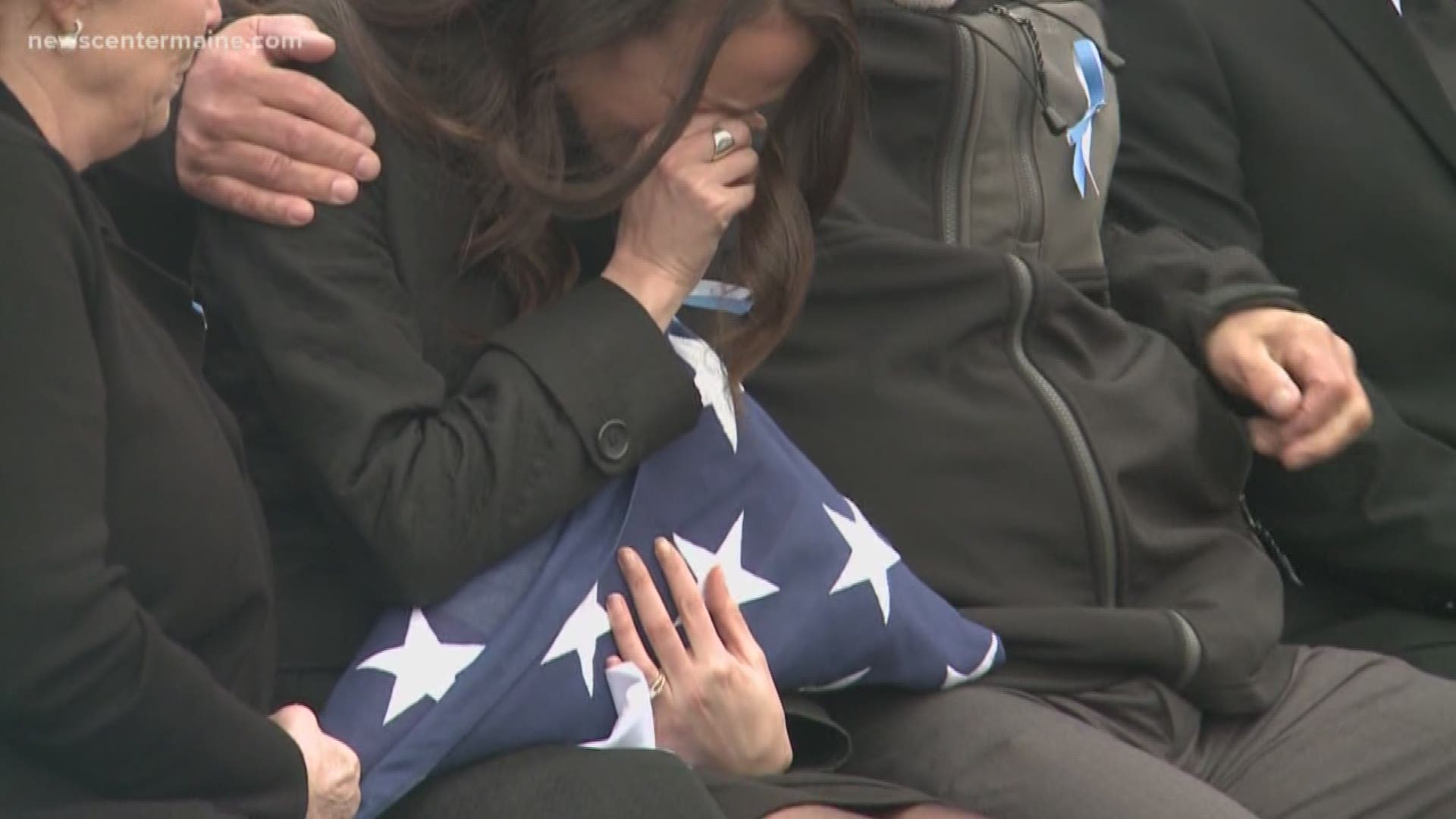 Thousands gathered to honor Maine Detective Ben Campbell.