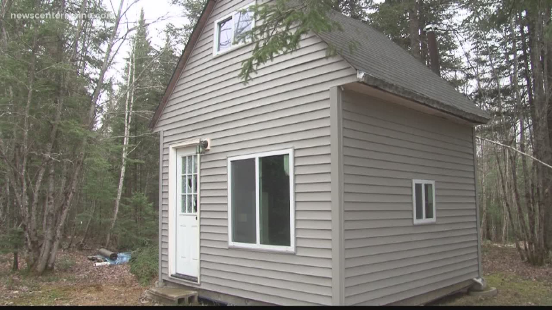 The cabin where officials believe Williams hid 
