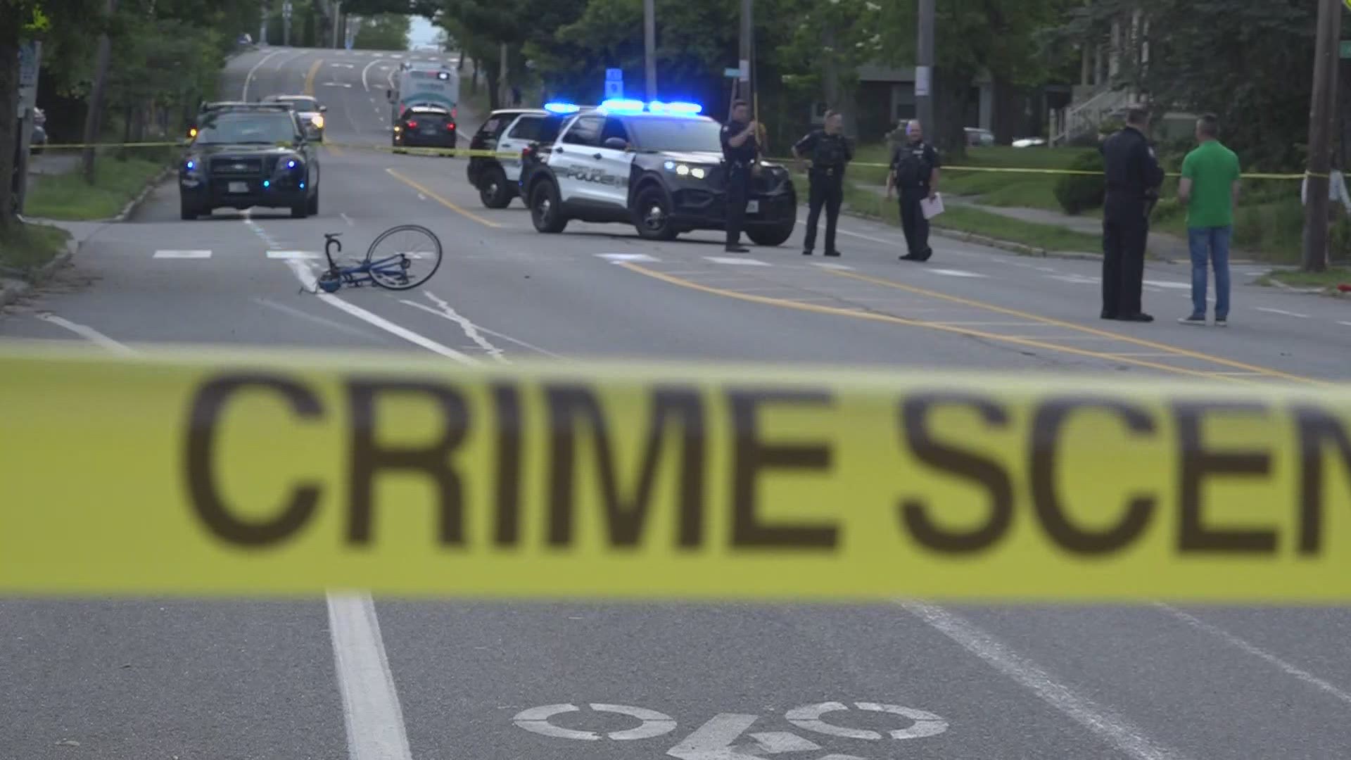 According to police, the cyclist was a 36 year-old Portland man; he suffered serious injuries and was taken to Maine Medical Center for treatment.
