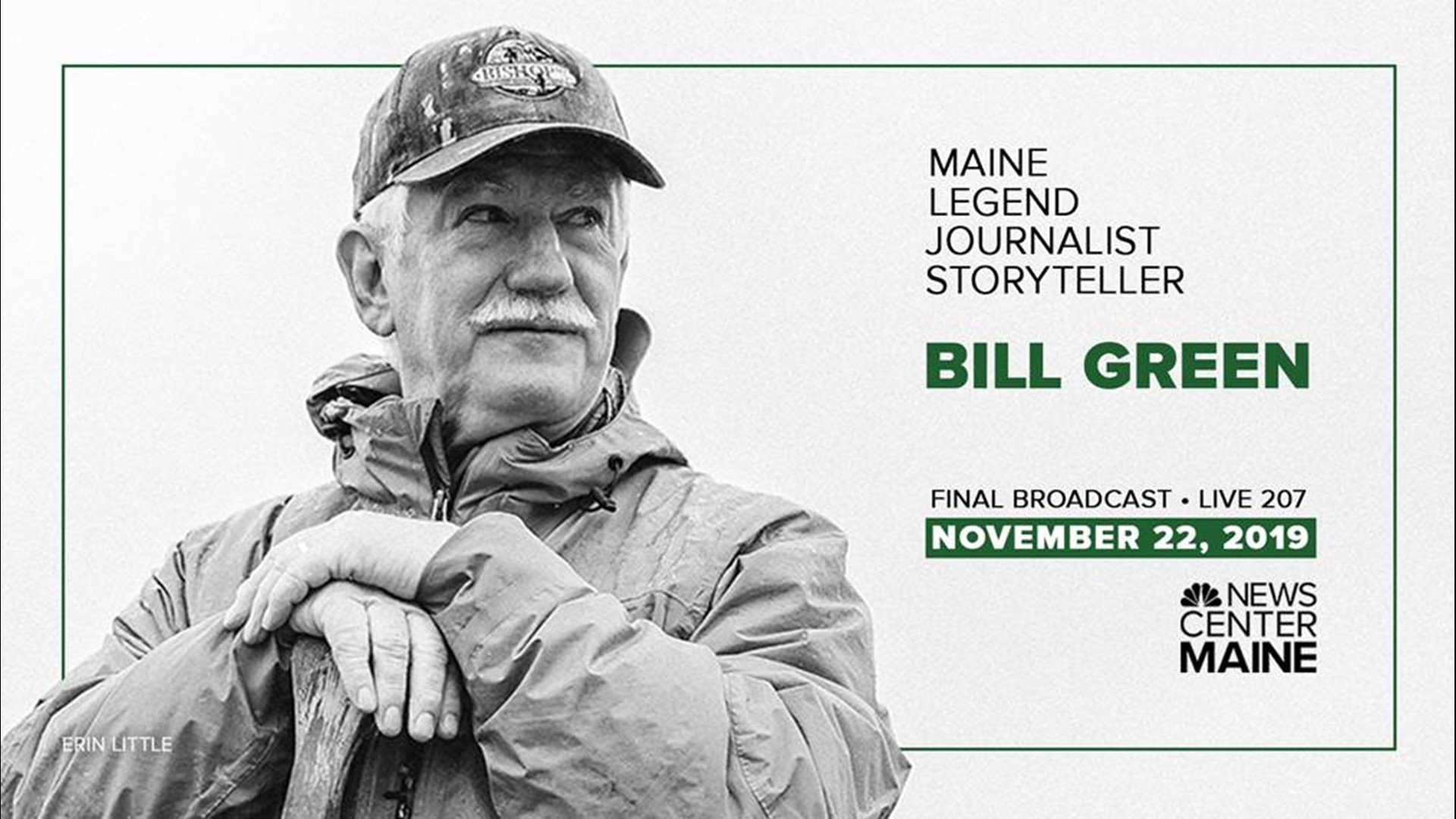 He started as a cameraman at WLBZ 2 in Bangor in 1972 while attending UMO Full time. 47 years later, we celebrate Bill Green’s legendary career
