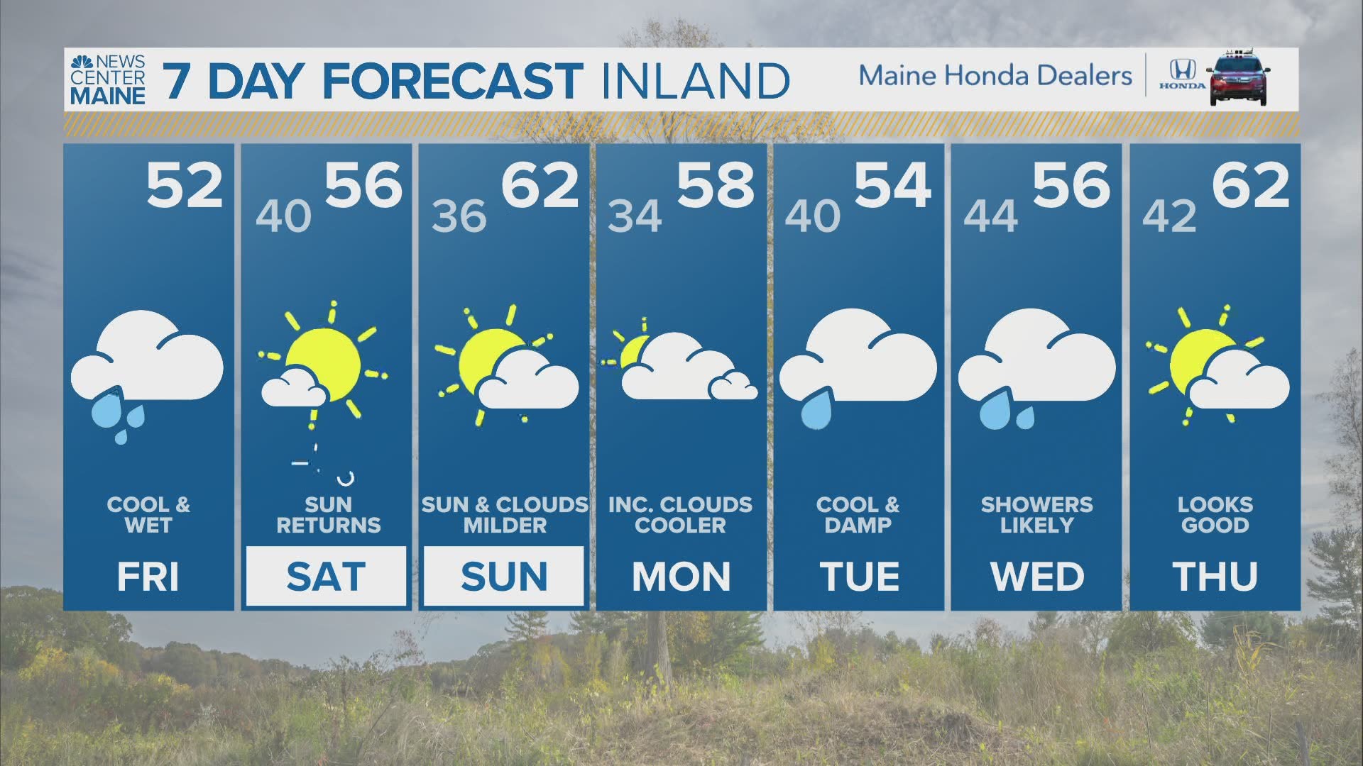 NEWS CENTER Maine Weather Video Forecast Updated 6:30pm Friday, April 30th