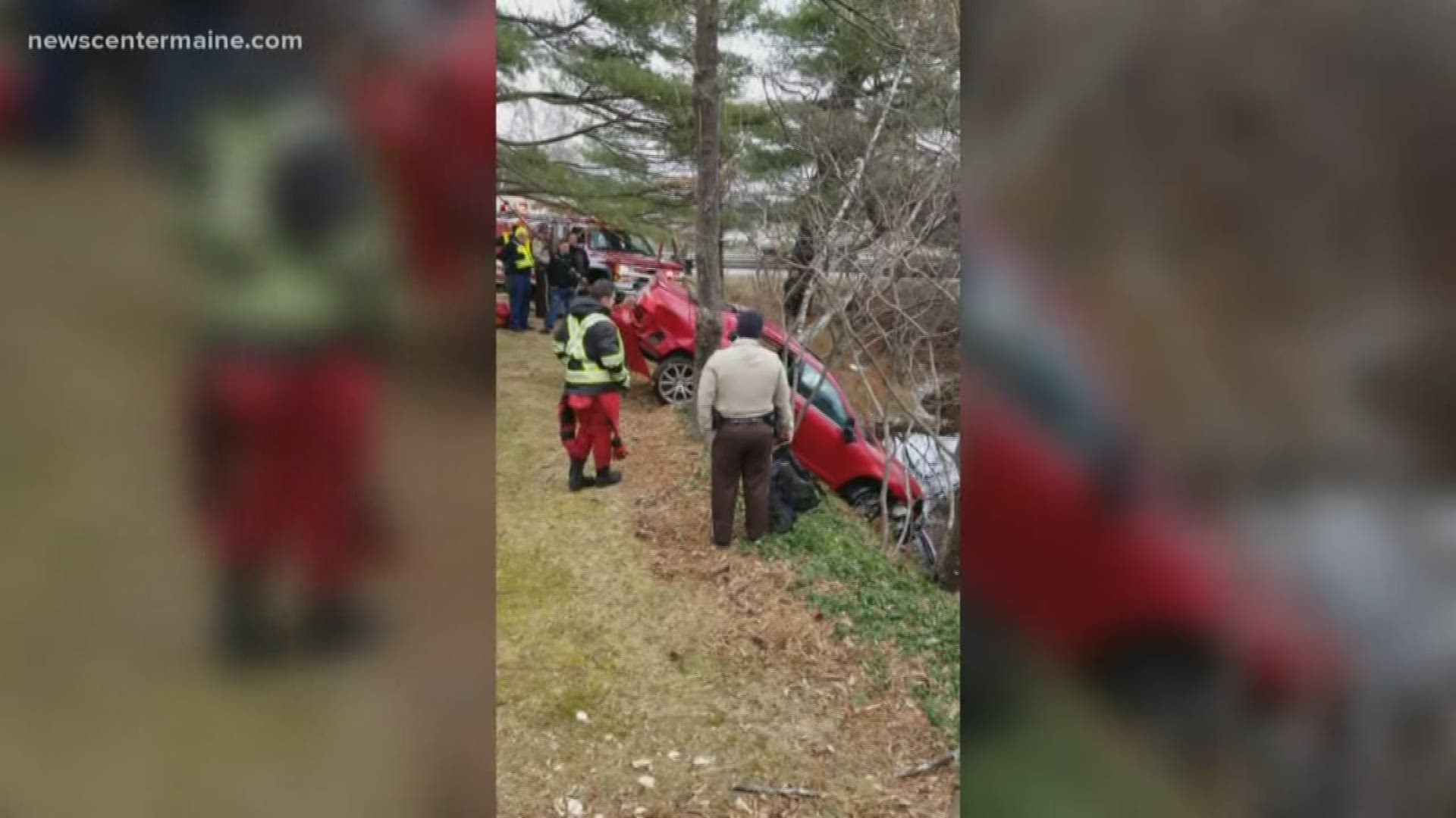 Man dies when car crashes into stream