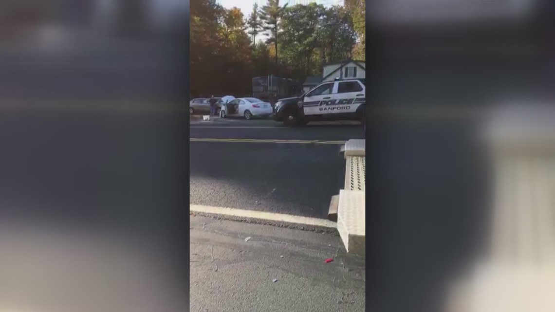 4car crash in Sanford