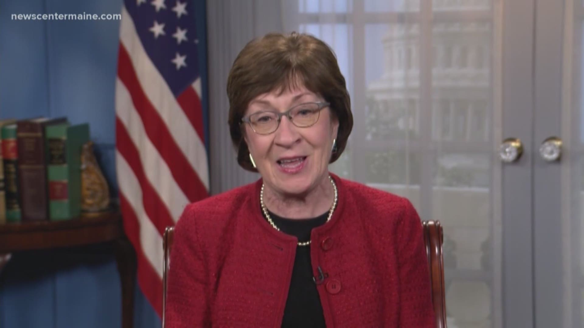 Sen. Susan Collins says she would like Congress to fix flaws in the Affordable Care Act, but does not agree with a decision to completely overturn it.