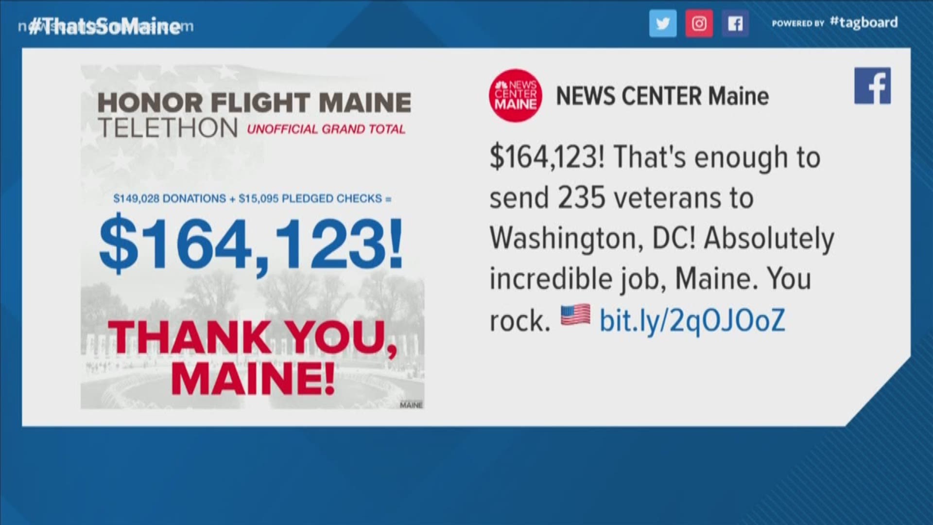 Honor Flight Maine telethon raises $164K