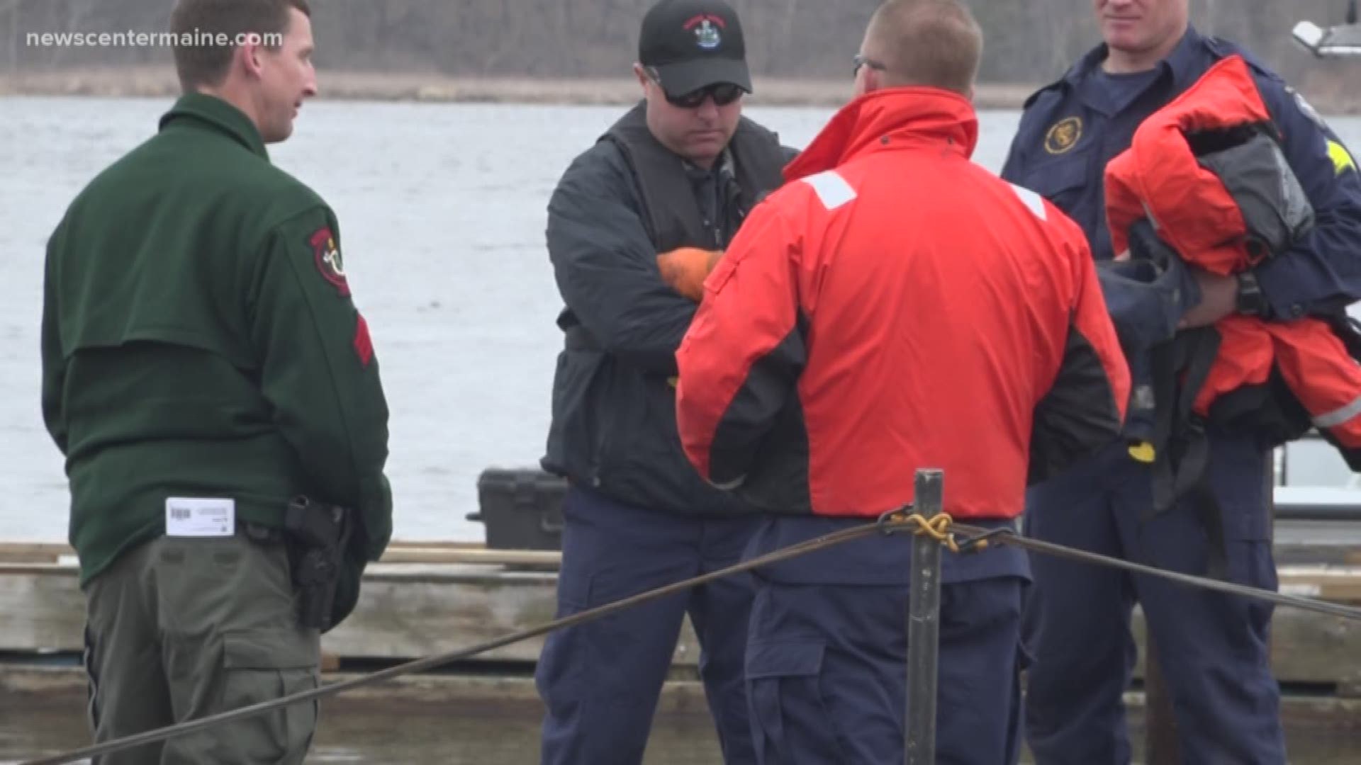 A man from Wisconsin is missing after falling into the Kennebec River Thursday night.