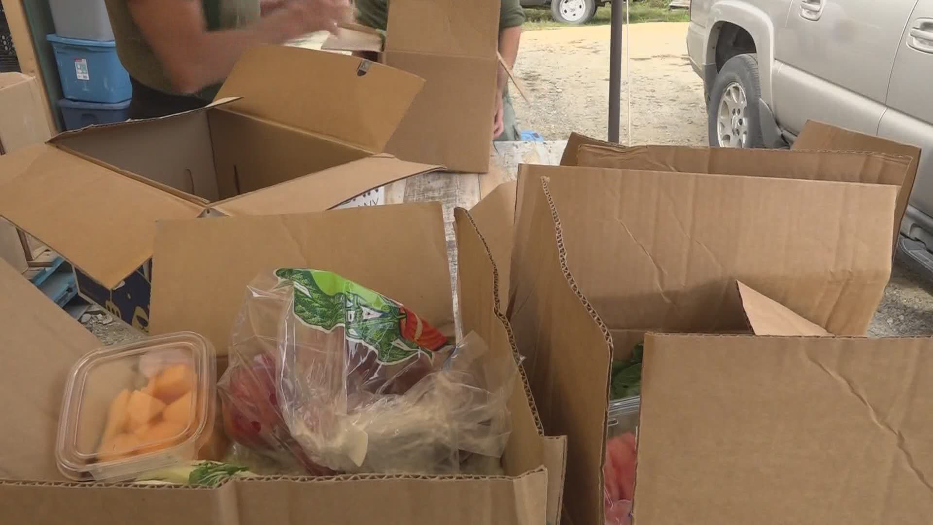 Volunteers help local residents keep better, more healthy food for those Mainers in need during the coronavirus pandemic.