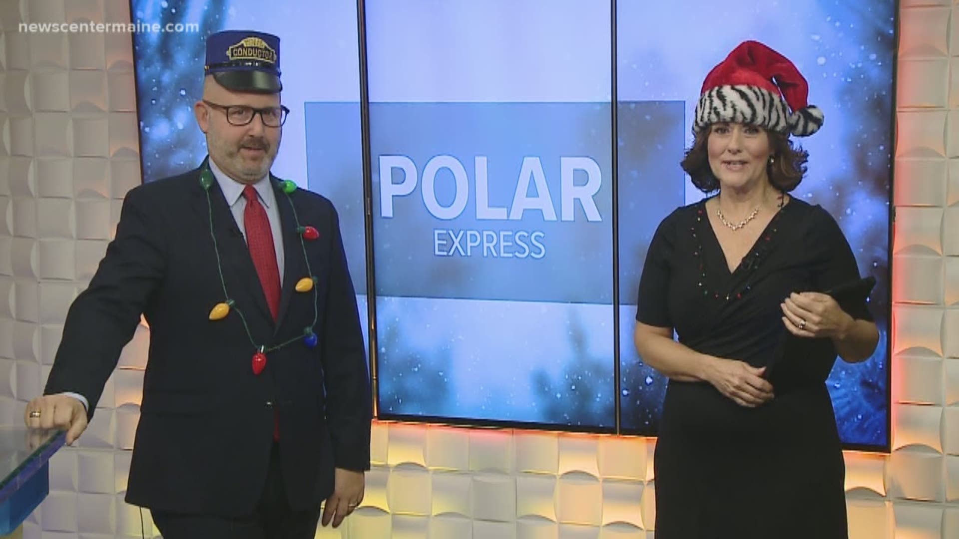 All aboard the Polar Express! Zach Blanchard visits the "North Pole" with a little help from the Maine Narrow Gauge Railroad Company and Museum.