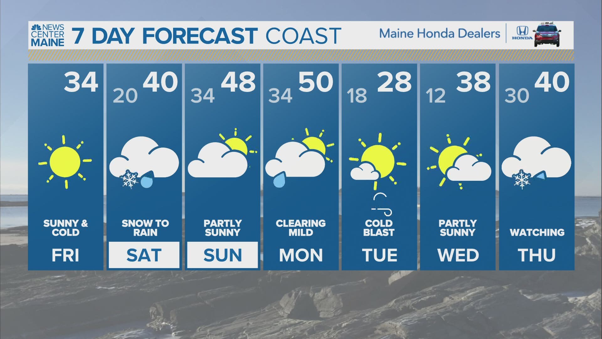 NEWS CENTER Maine Weather Video Forecast updated on Friday February 26 at 7am