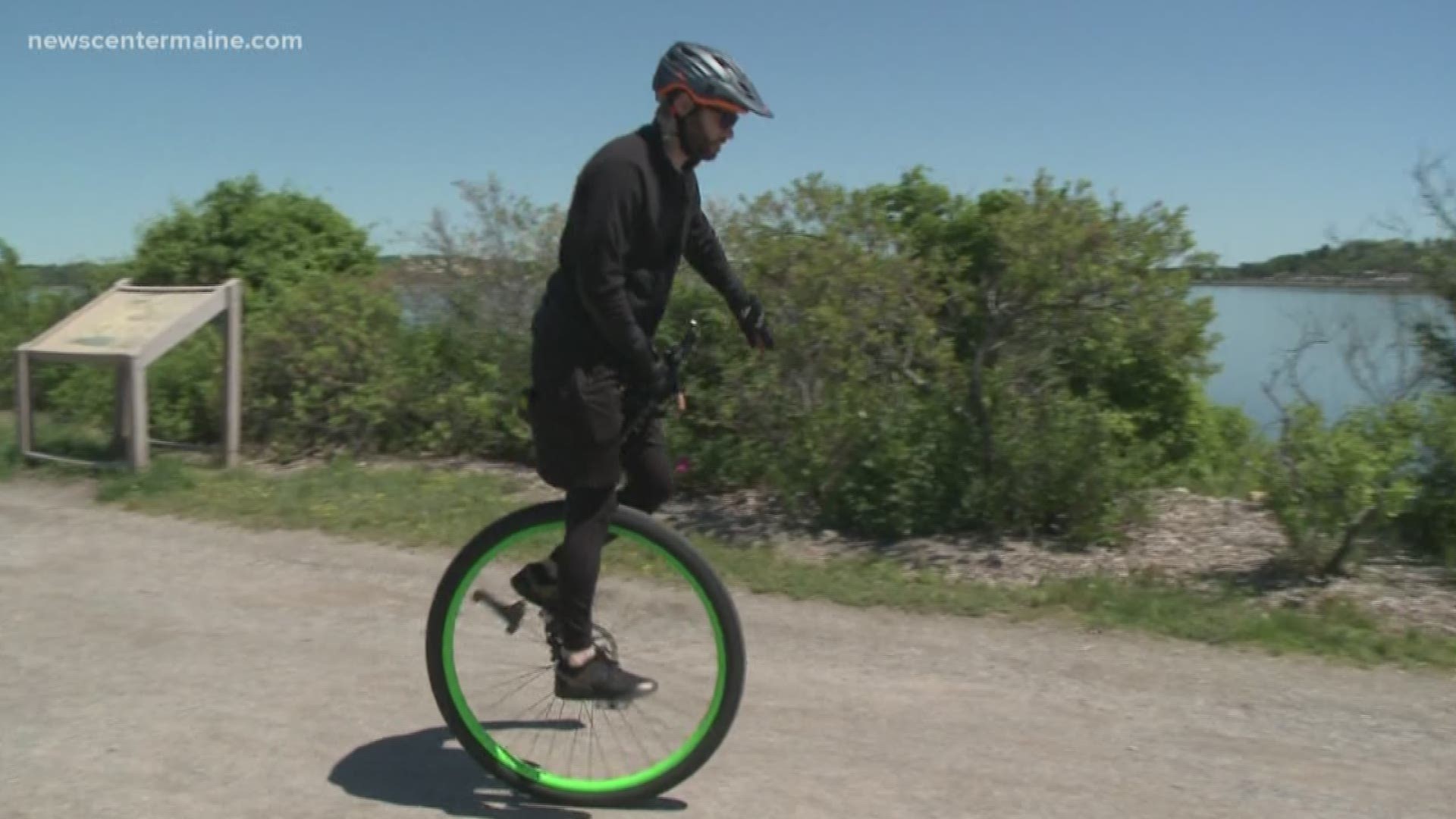 Hugh Sharp has watched his co-workers ride in the Trek Across Maine, and finally decided to join them. Organizers had to think about it, though.