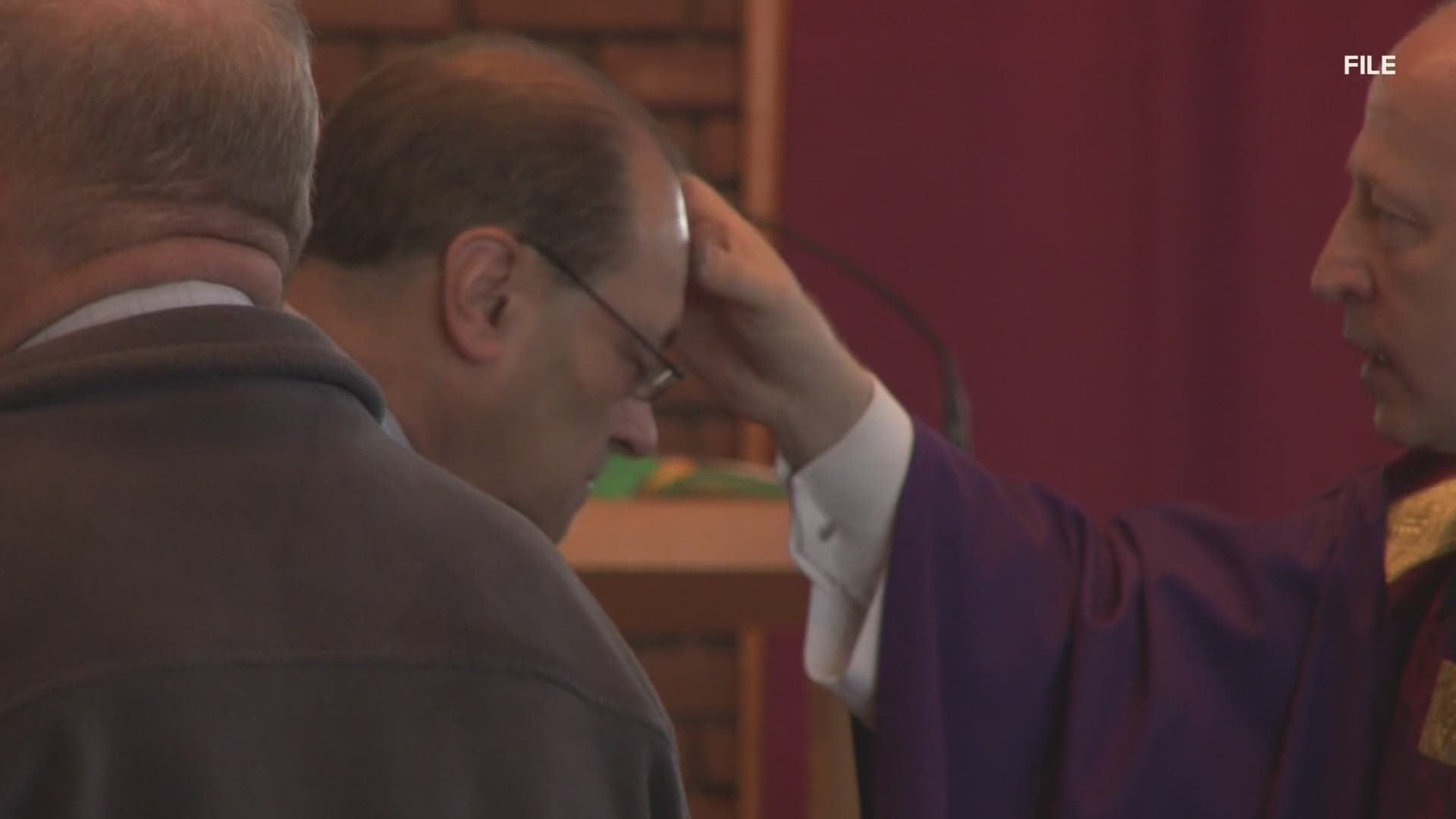 Safety measures are in place at churches across Maine on Ash Wednesday, which marks the start of Lent.