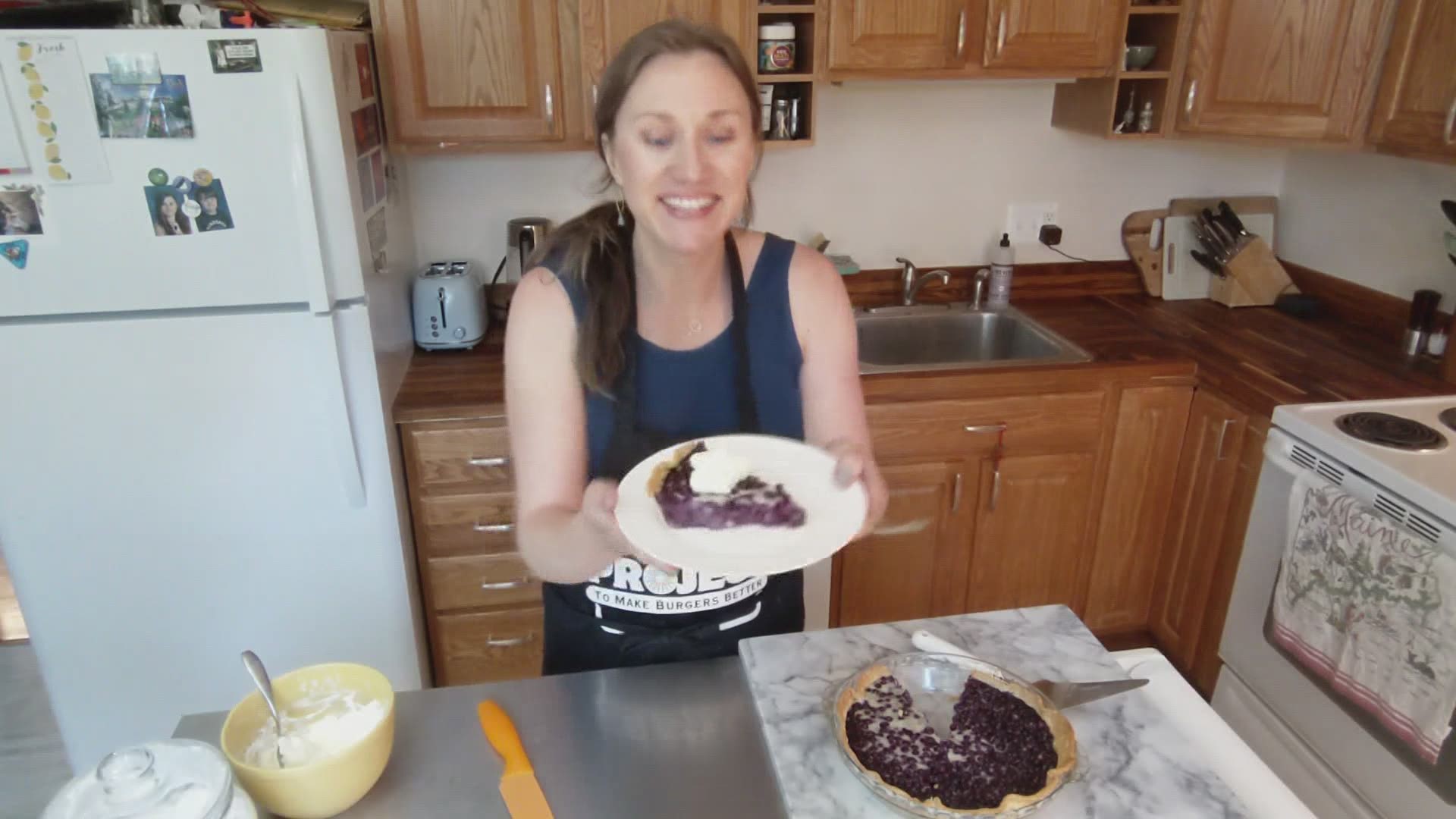 Anna McDermott shares a recipe for blueberry pie that comes together quickly.