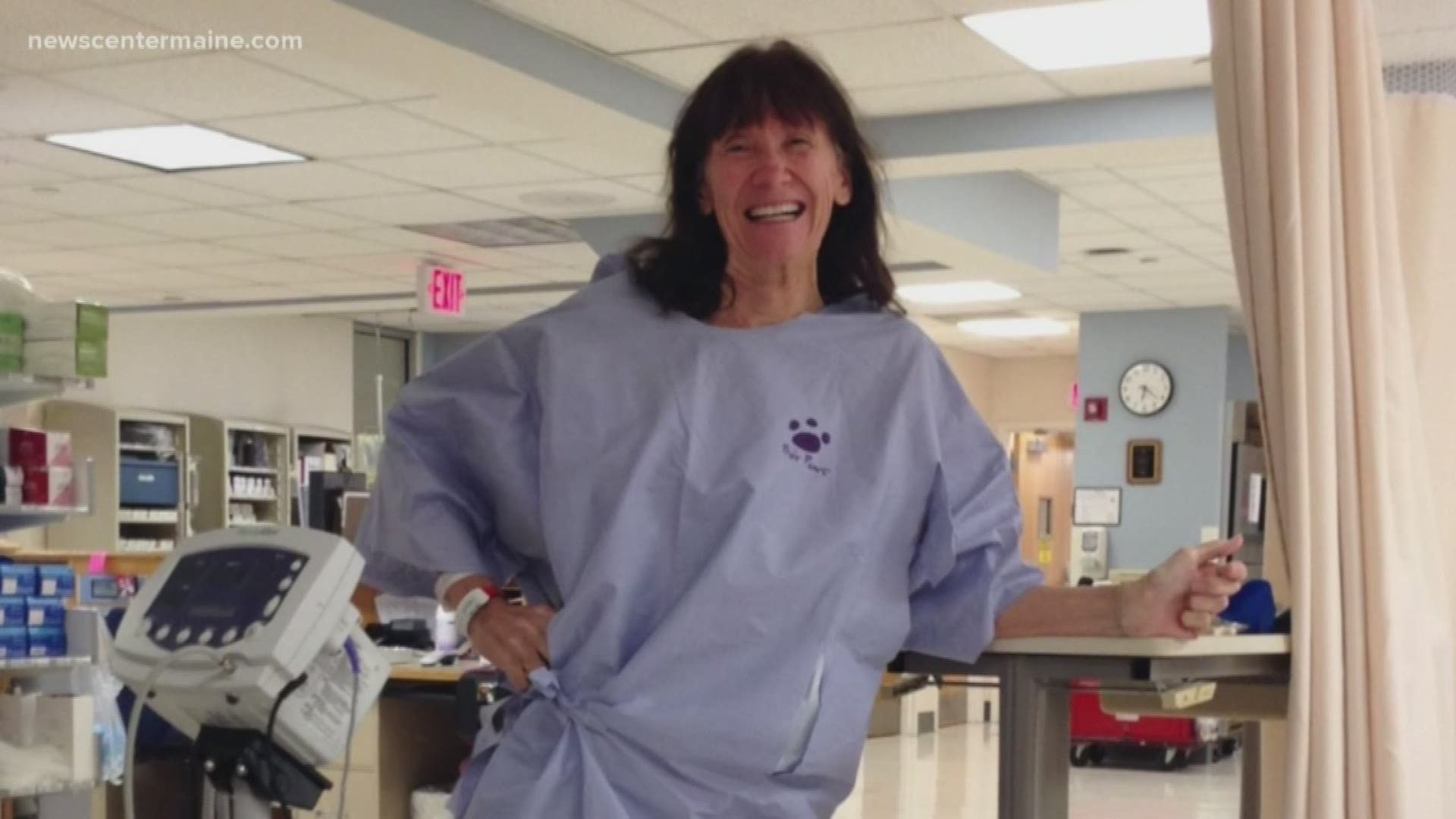 Maine woman thanks Dempsey center after cancer diagnosis.