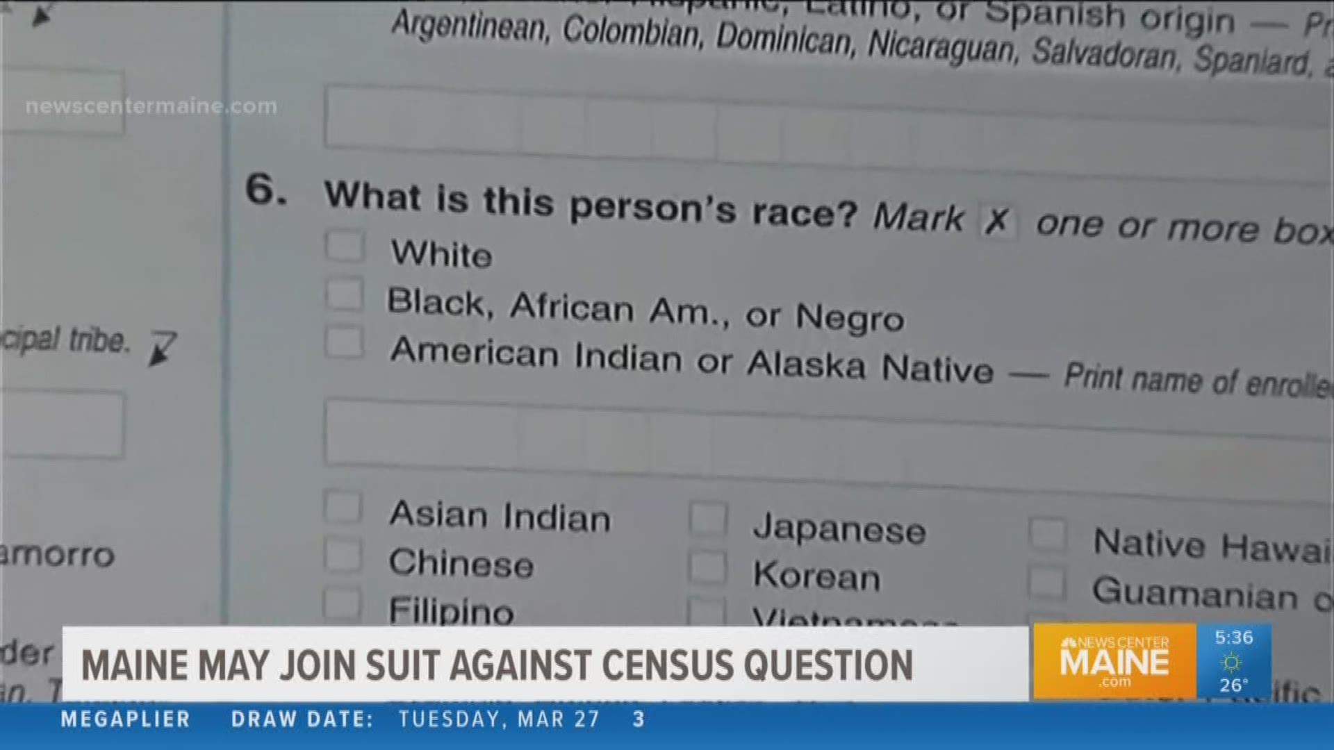 Maine Secretary of State may join lawsuit over census question