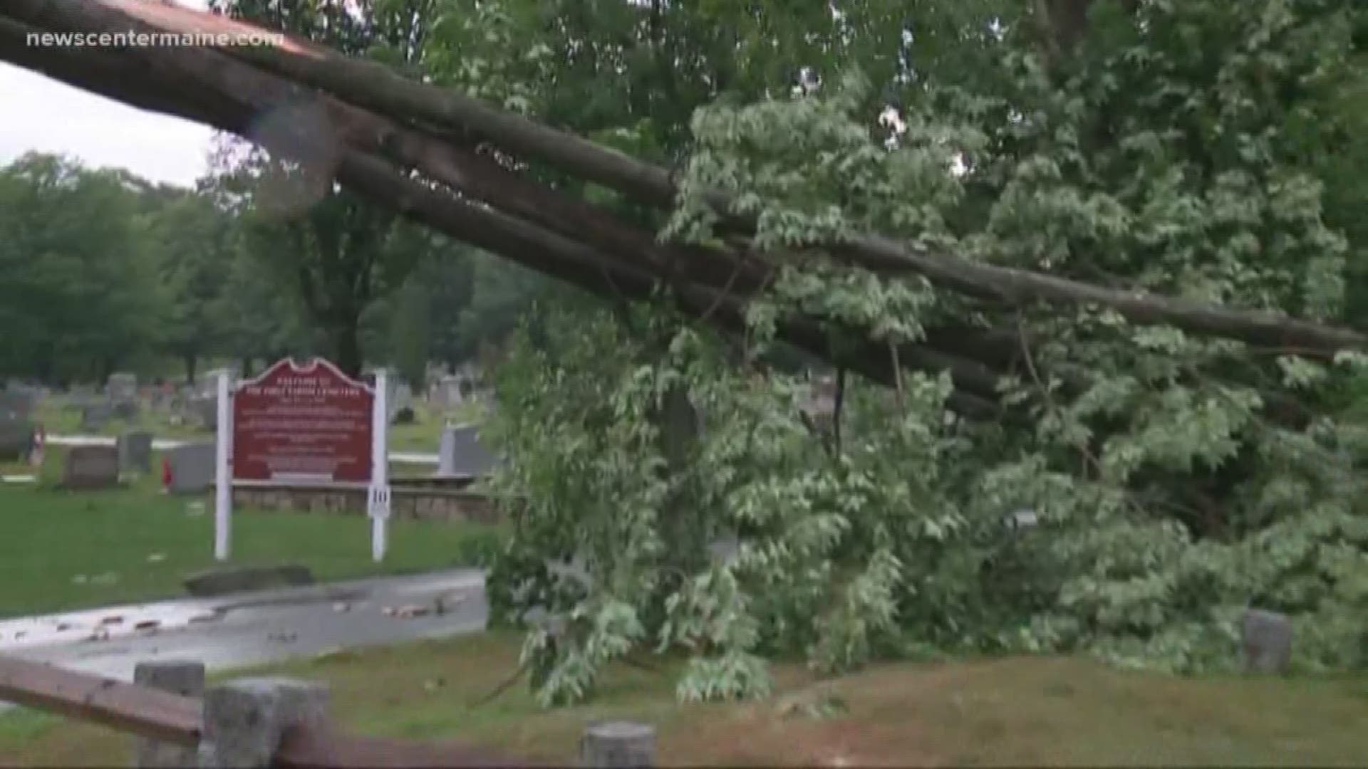 Storms across southern Maine and parts of N.H. on Wednesday, July 31 have caused damage in some areas.