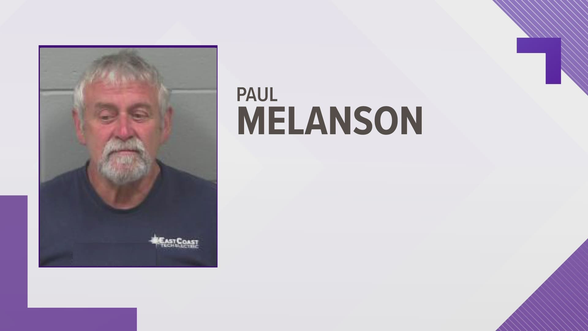 Police say Paul Melanson vandalized barriers in Bangor that were painted with the pride flag.