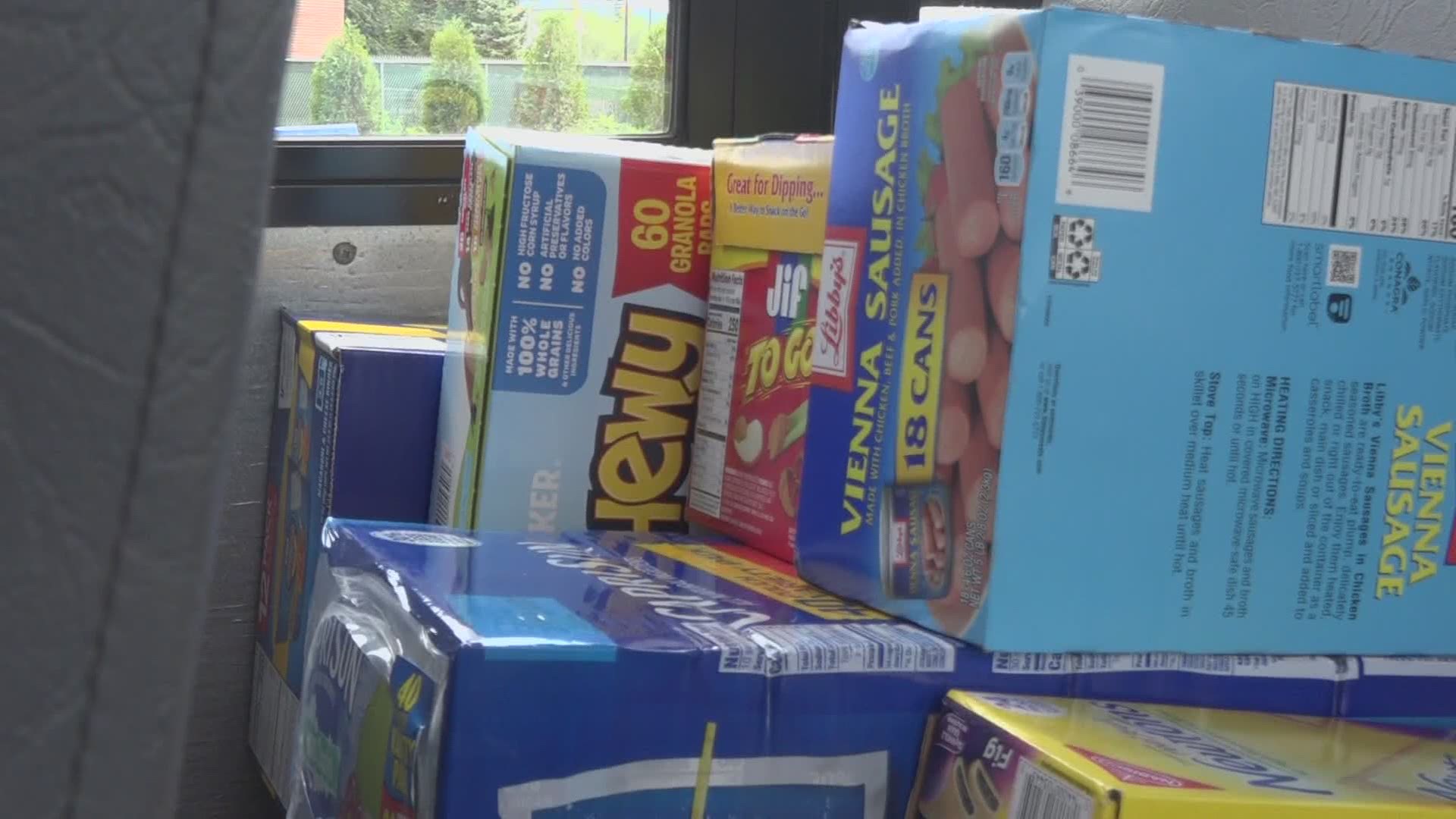 The Bangor Area Food Pantry hosted a "Fill the Bus" event at the Hannaford in Brewer.