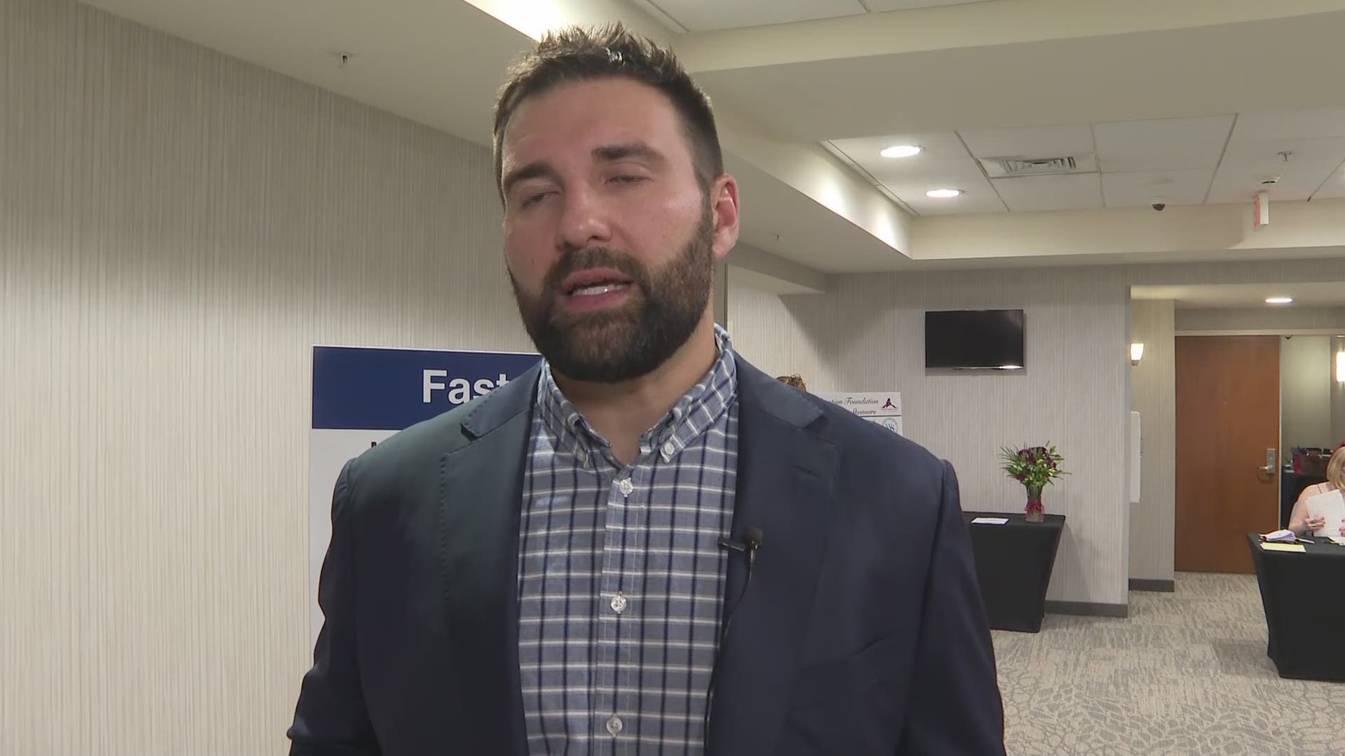 Former New England Patriots player Rob Ninkovich paid a visit to a couple of stops in Maine Friday.