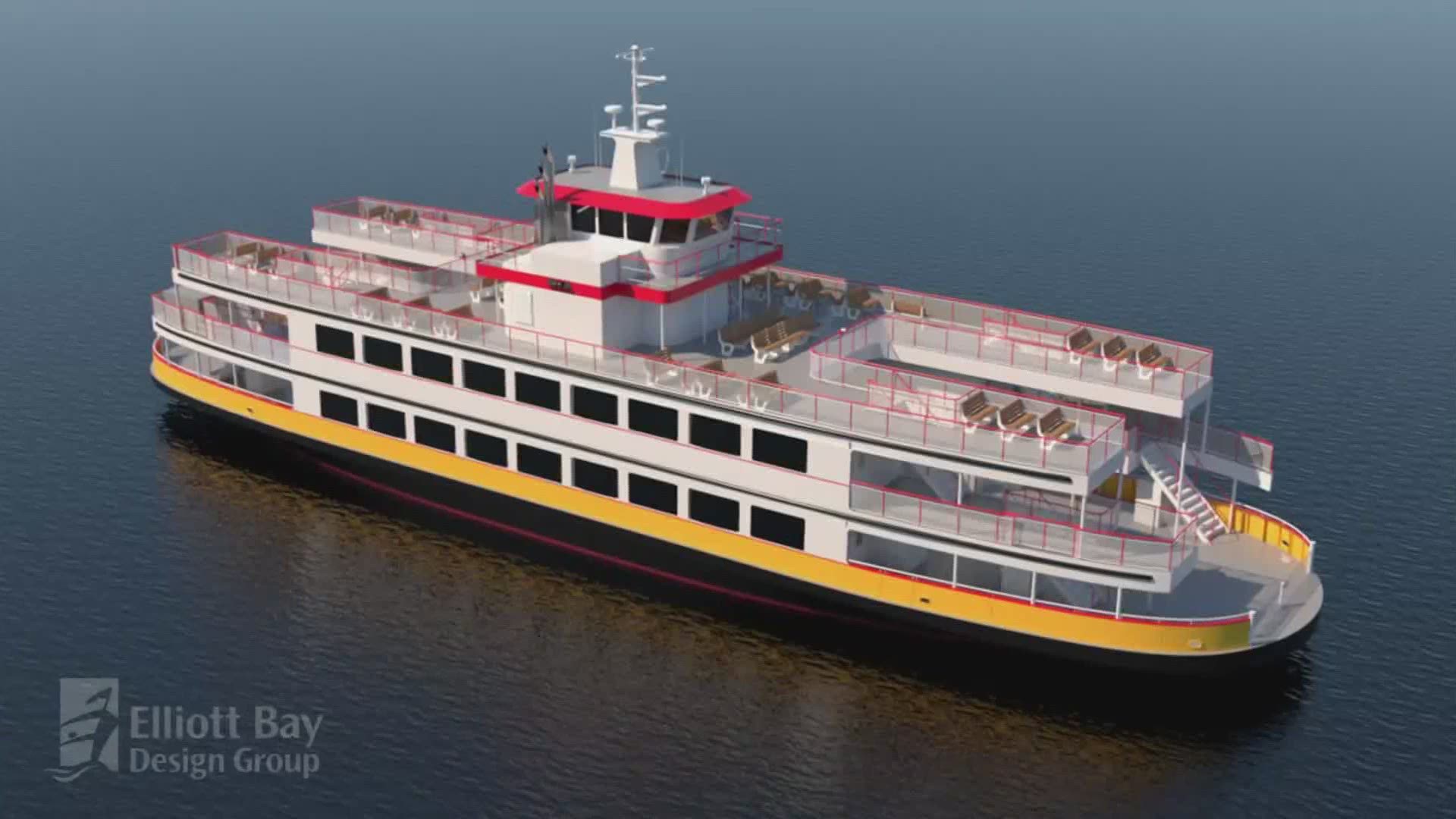 This story has been updated to reflect that the technology this ferry will use is a diesel-electric hybrid propulsion (not compulsion) system.