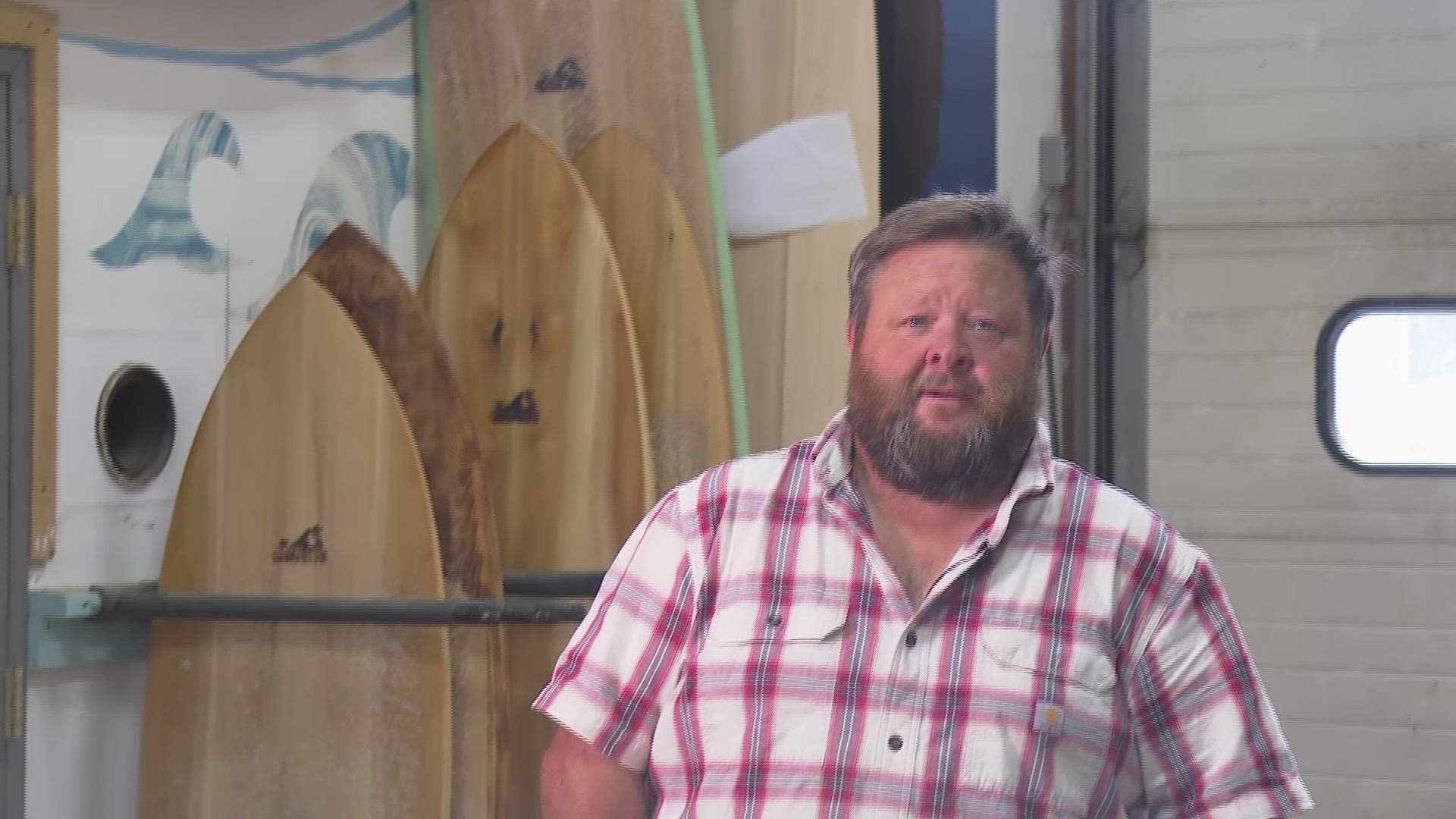 Grain Surfboards in York makes surfboards using Maine cedar, and offers classes for people to learn how to make their own boards.