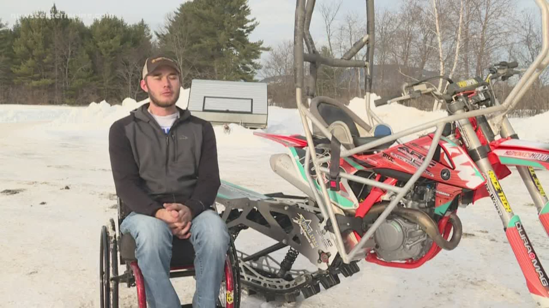 Kingfield native Brandon Dudley took second in Para Snow BikeCross at the 2020 X Games in Aspen