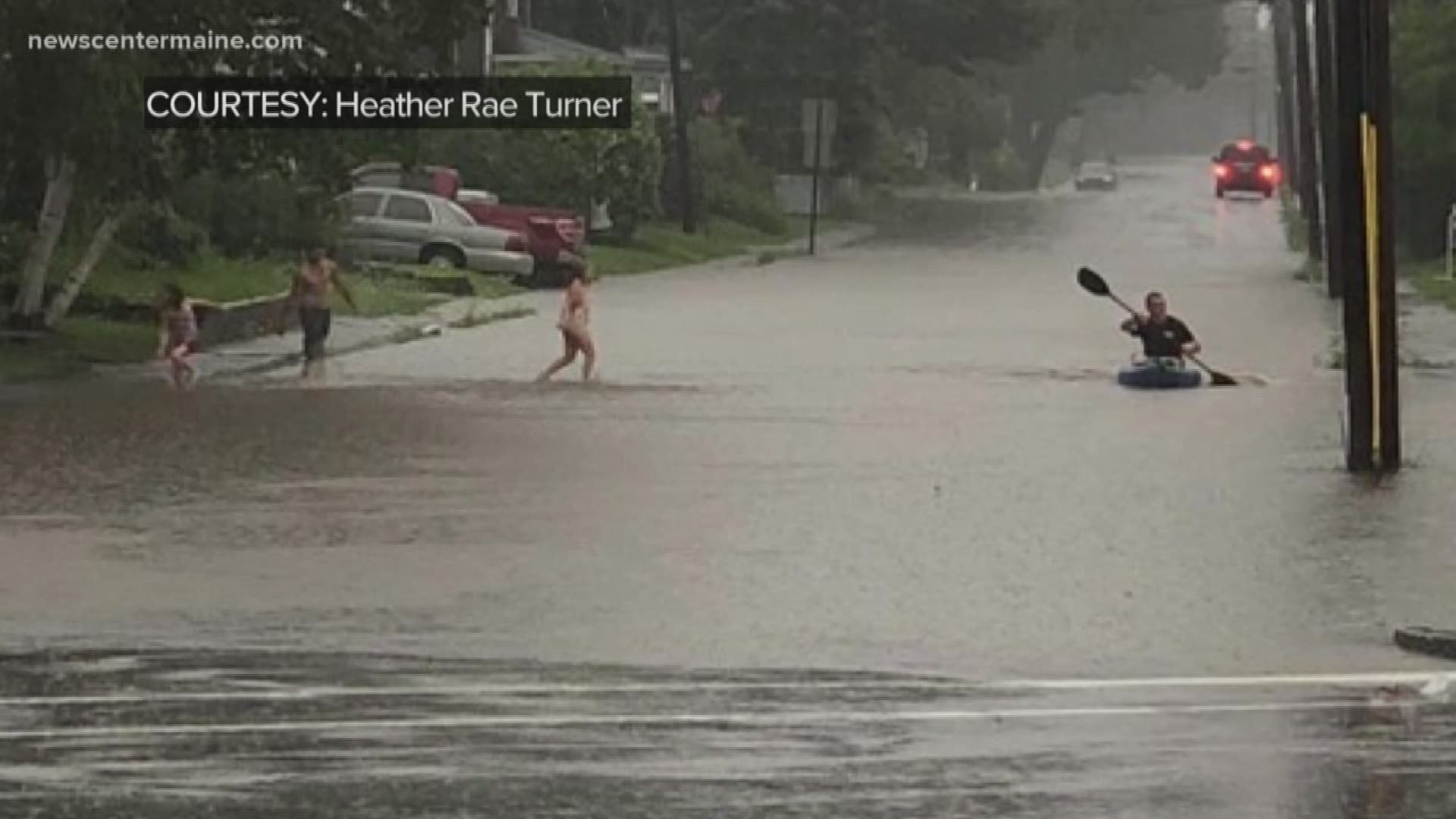 Summer storms brings Maine flooding