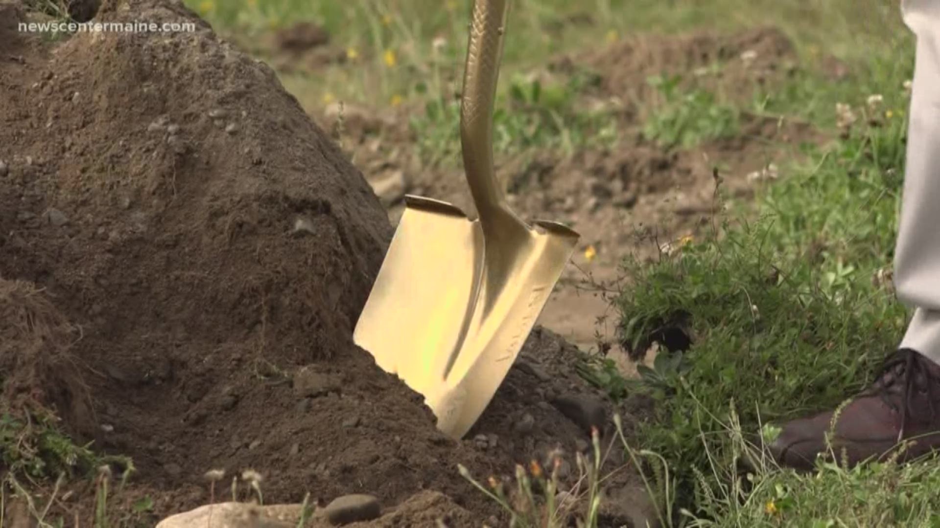 The golden shovels were out to break ground on Orrington's new public safety building earlier Tuesday. The project has come with a lot of public scrutiny leading to many other small towns also taking a hard look at their fire houses and police stations.