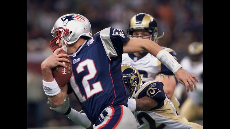 Brady at Super Bowl XXXVI
