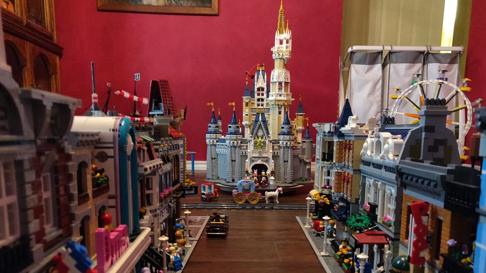 John Wayne Daugherty turned his dining room inside his home in The Colony into a makeshift Disneyland, using the many Lego sets he's built through the years.
