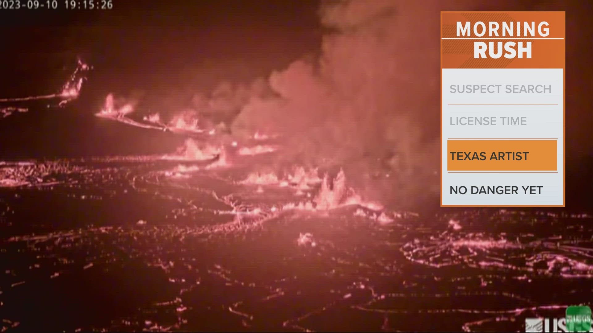 The volcano’s alert level was raised to warning status and the aviation color code went to red as scientists evaluate the eruption and associated hazards.