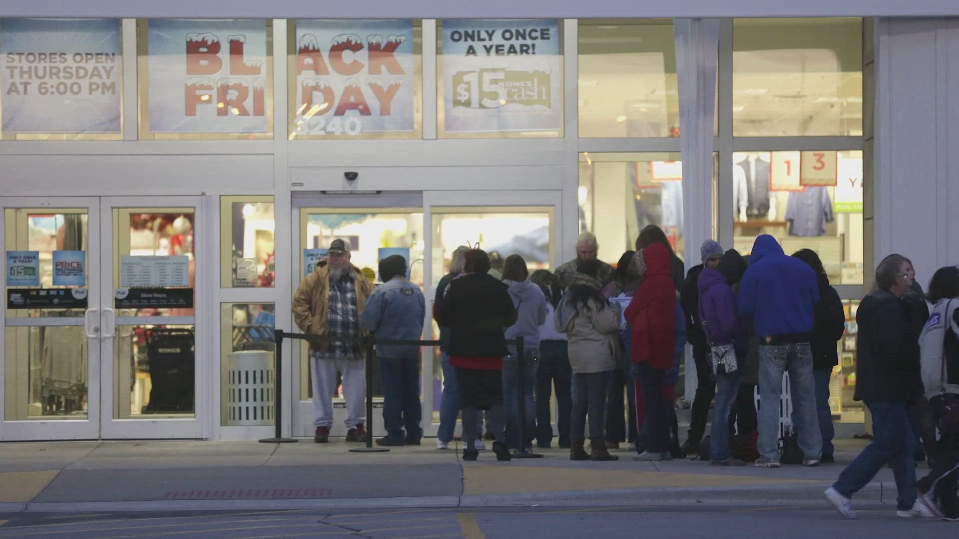 Online shopping has shortened the lines that form outside of stores ahead of Black Friday, but people are now spending more on this holiday weekend.